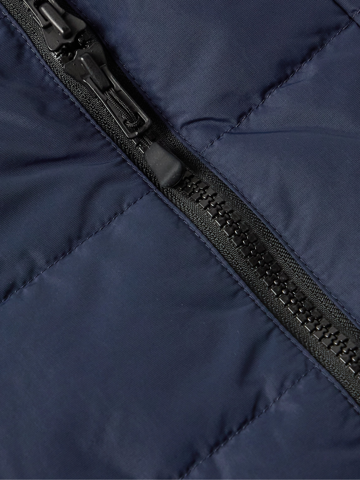 Canada Goose Hybridge Quilted Nylon Hooded Down Jacket In Blue