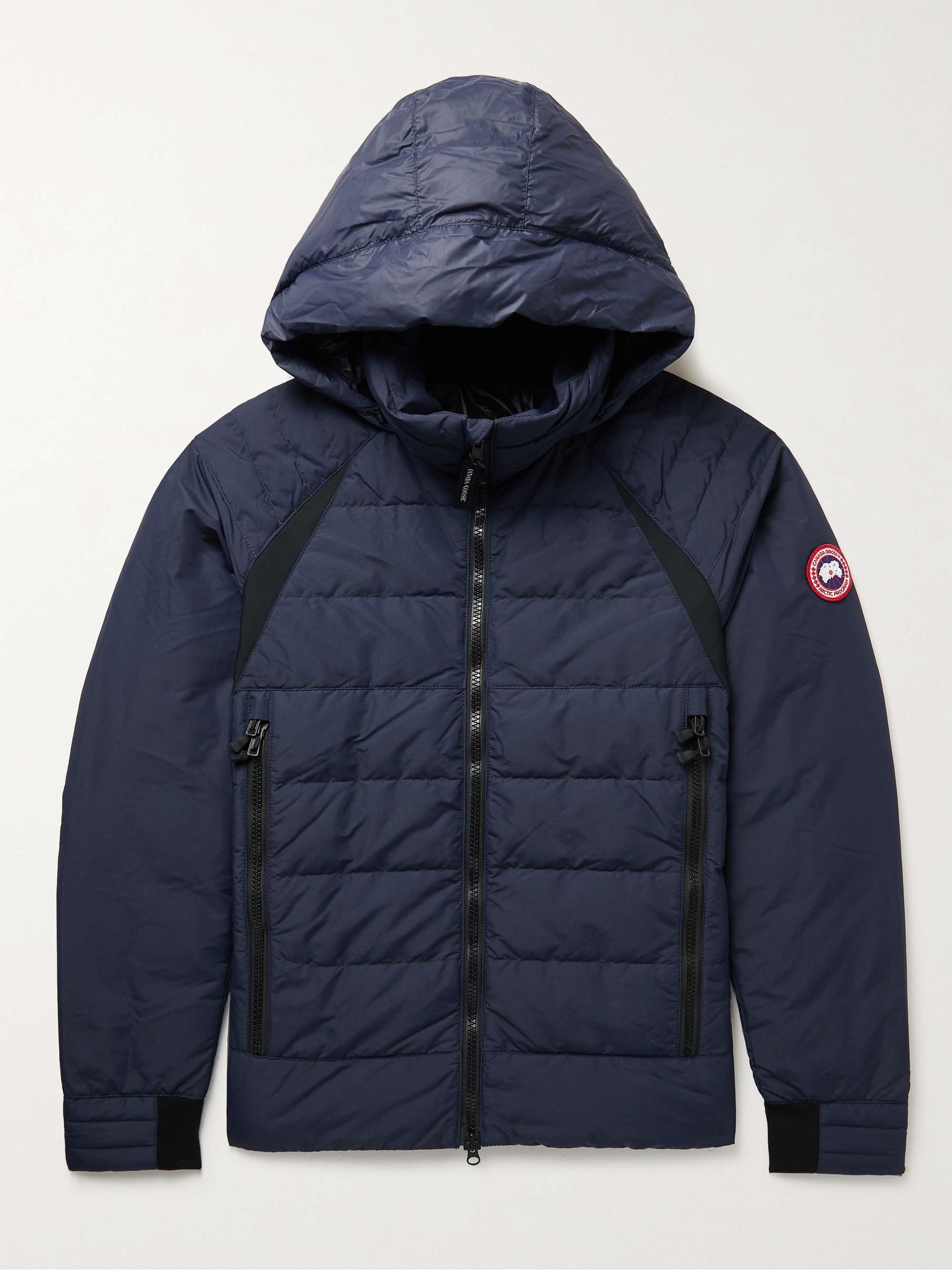 CANADA GOOSE キルティングナイロン ダウンジャケット フード付き