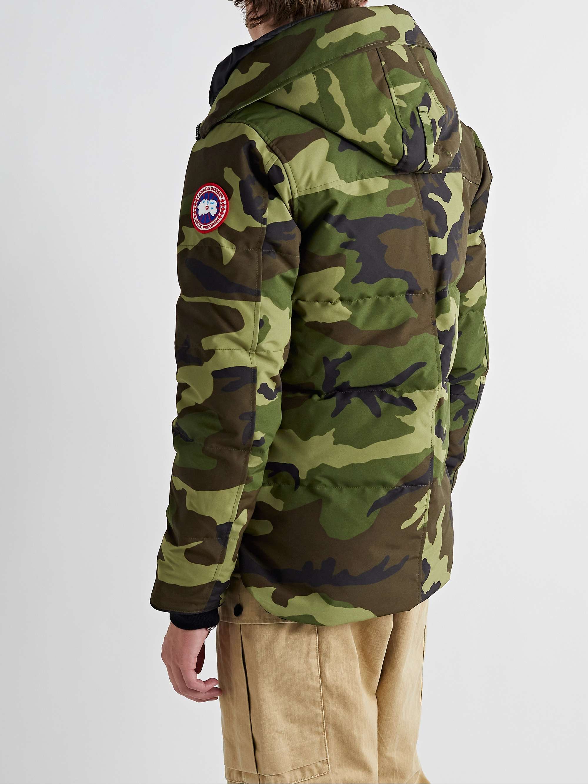 CANADA GOOSE Macmillan Camouflage-Print Quilted Shell Hooded Down Parka