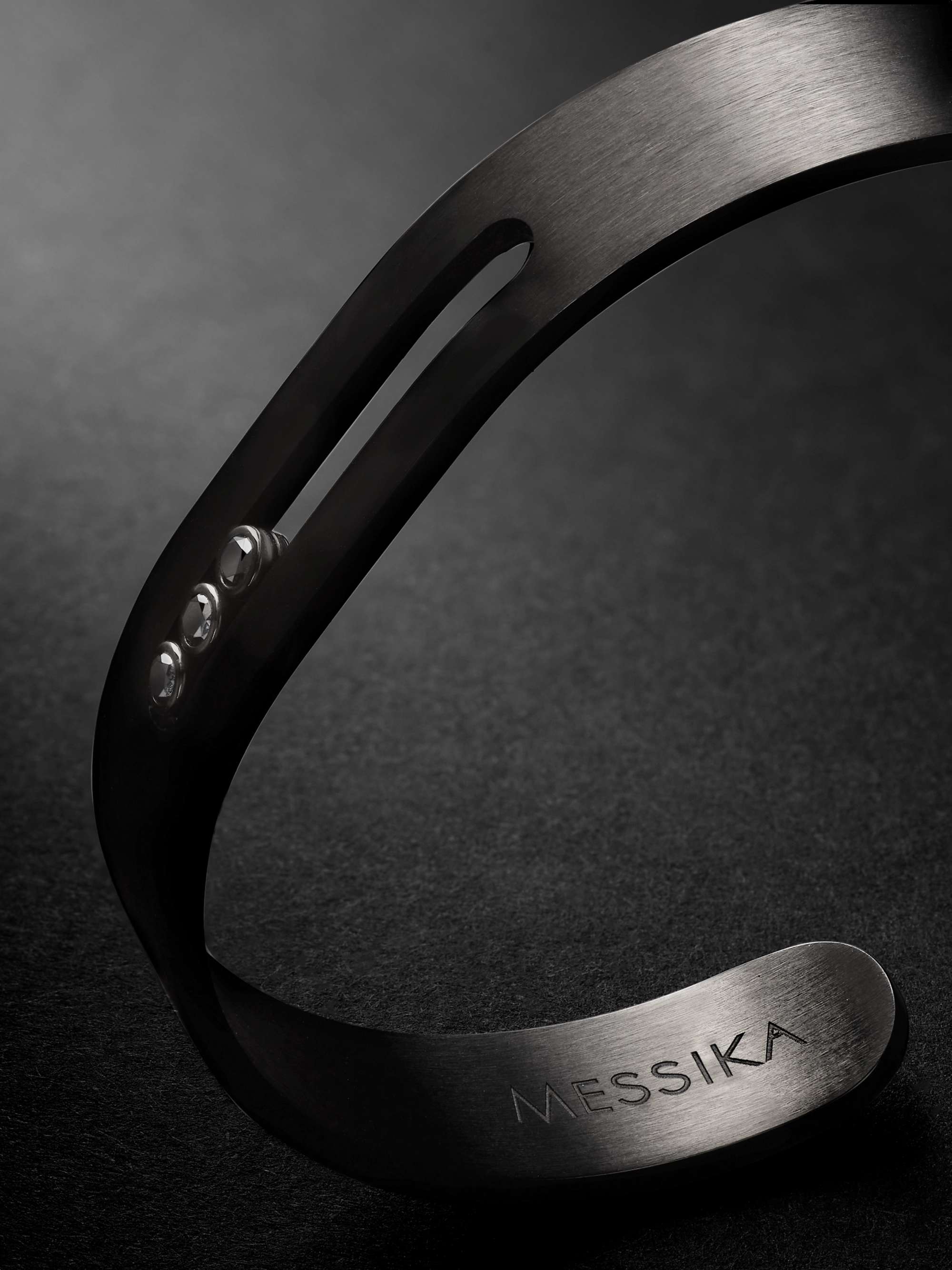MESSIKA Move Titanium Diamond Cuff
