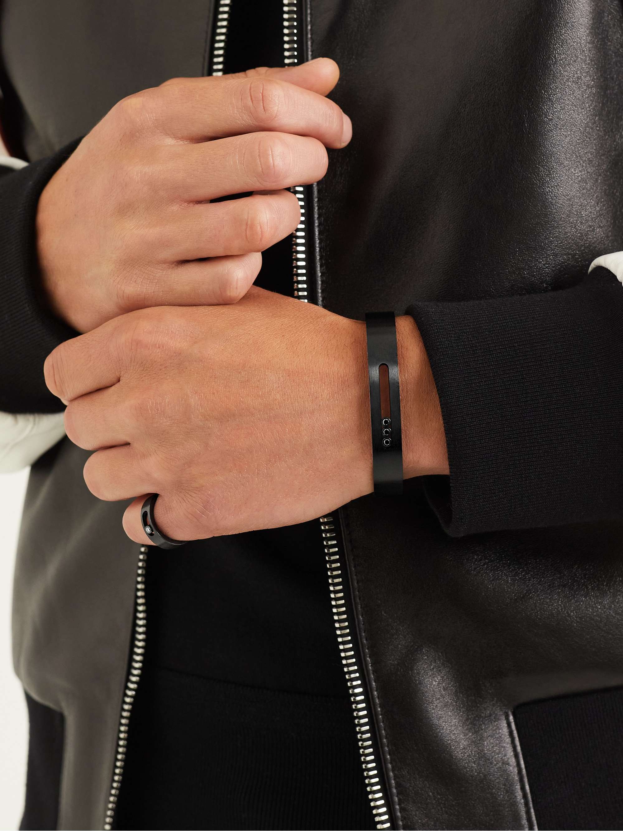 MESSIKA Move Titanium Diamond Cuff