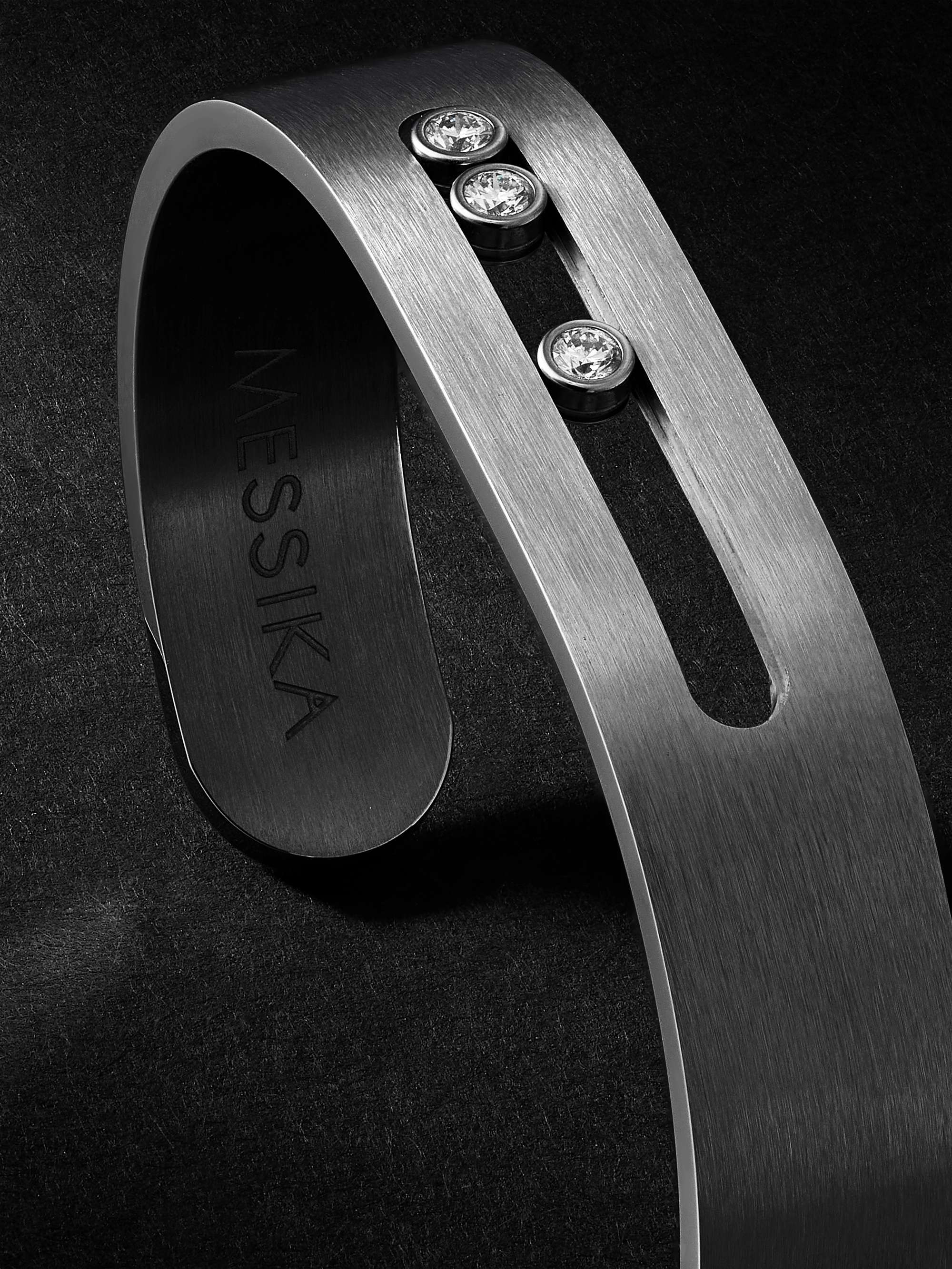 MESSIKA Move Titanium Diamond Cuff