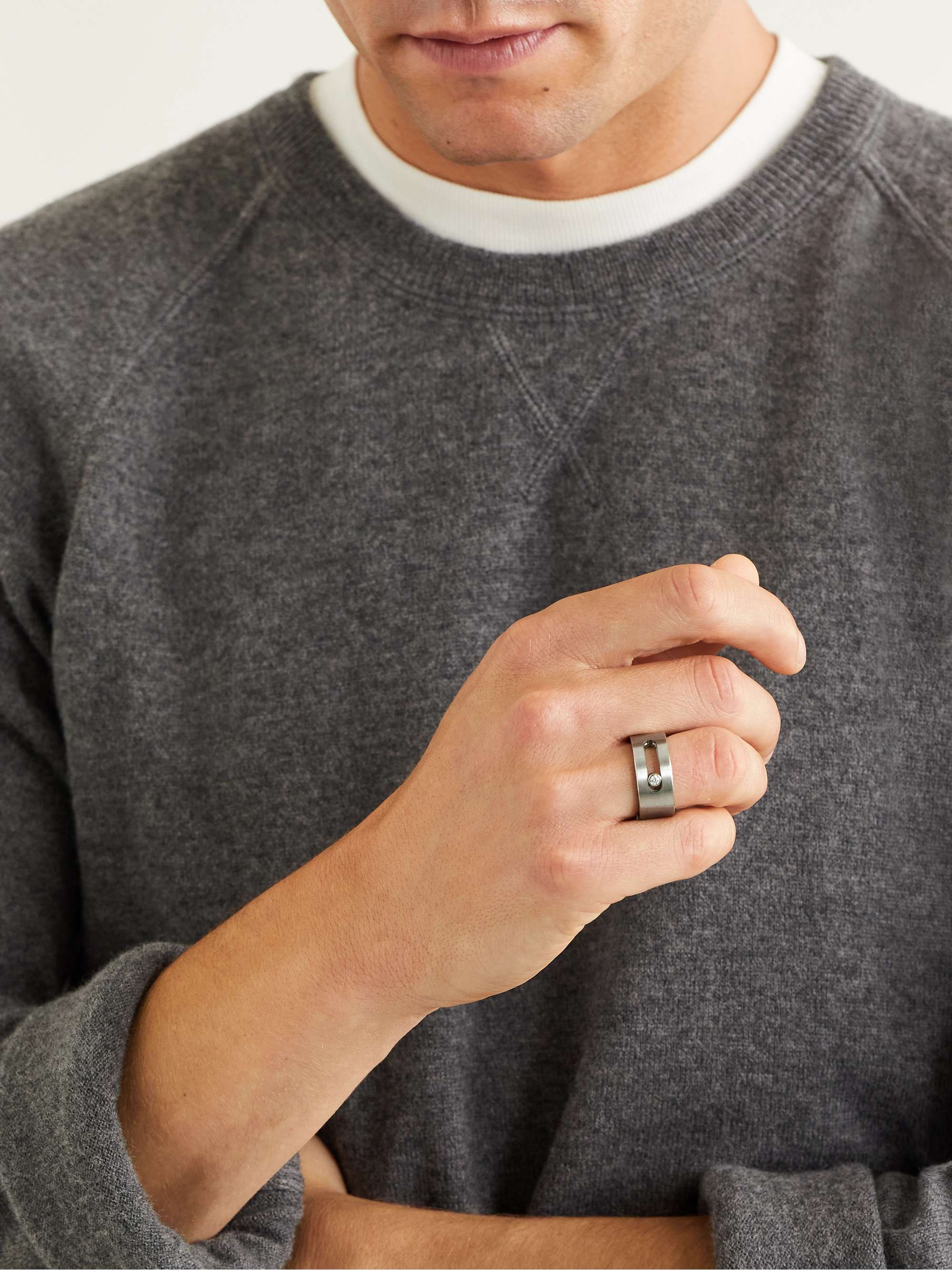 MESSIKA Move Titanium Diamond Ring