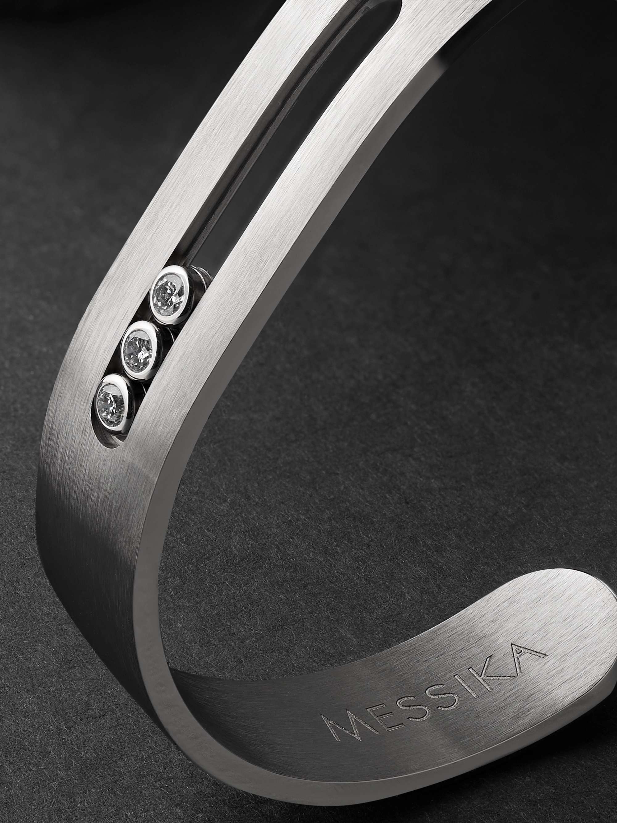 MESSIKA Move Titanium Diamond Cuff