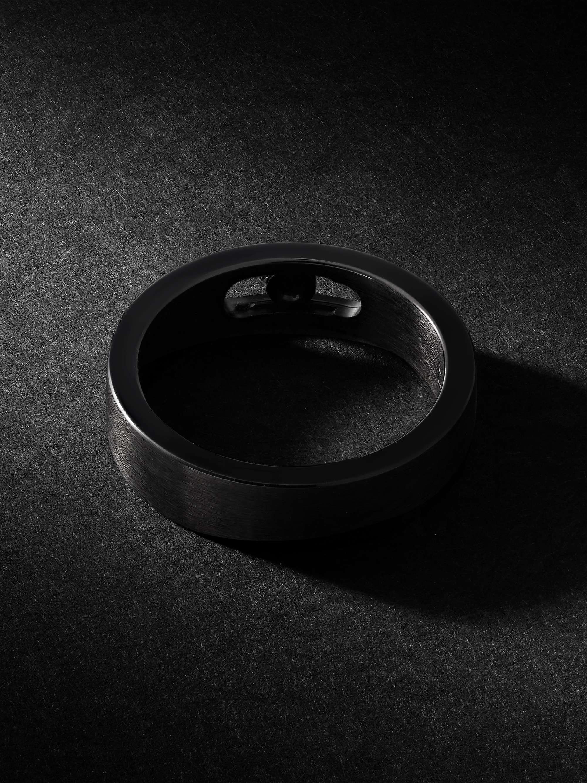 MESSIKA Move PM Blackened Titanium Diamond Ring