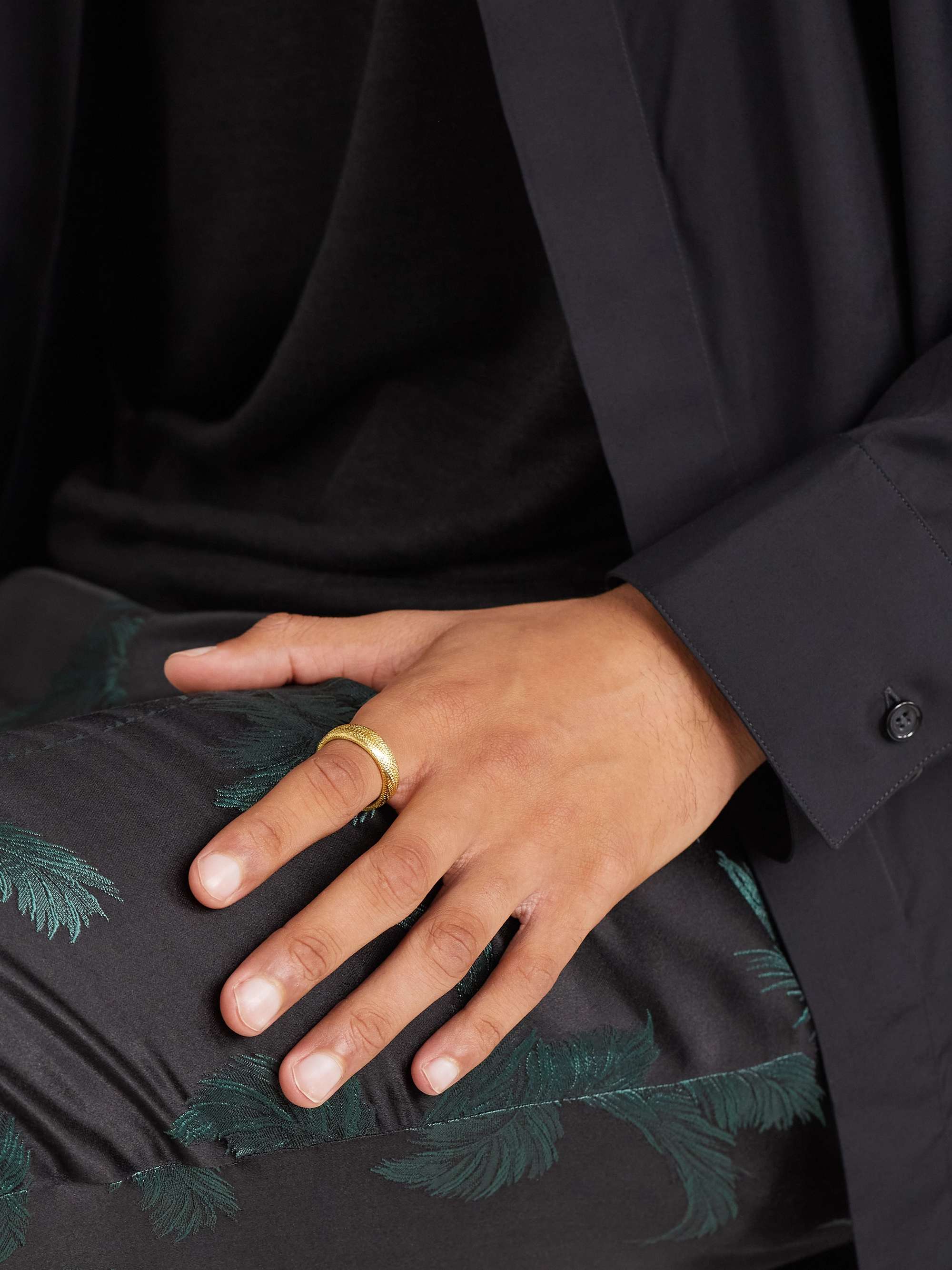 ELHANATI Mezuzah Gold Ring