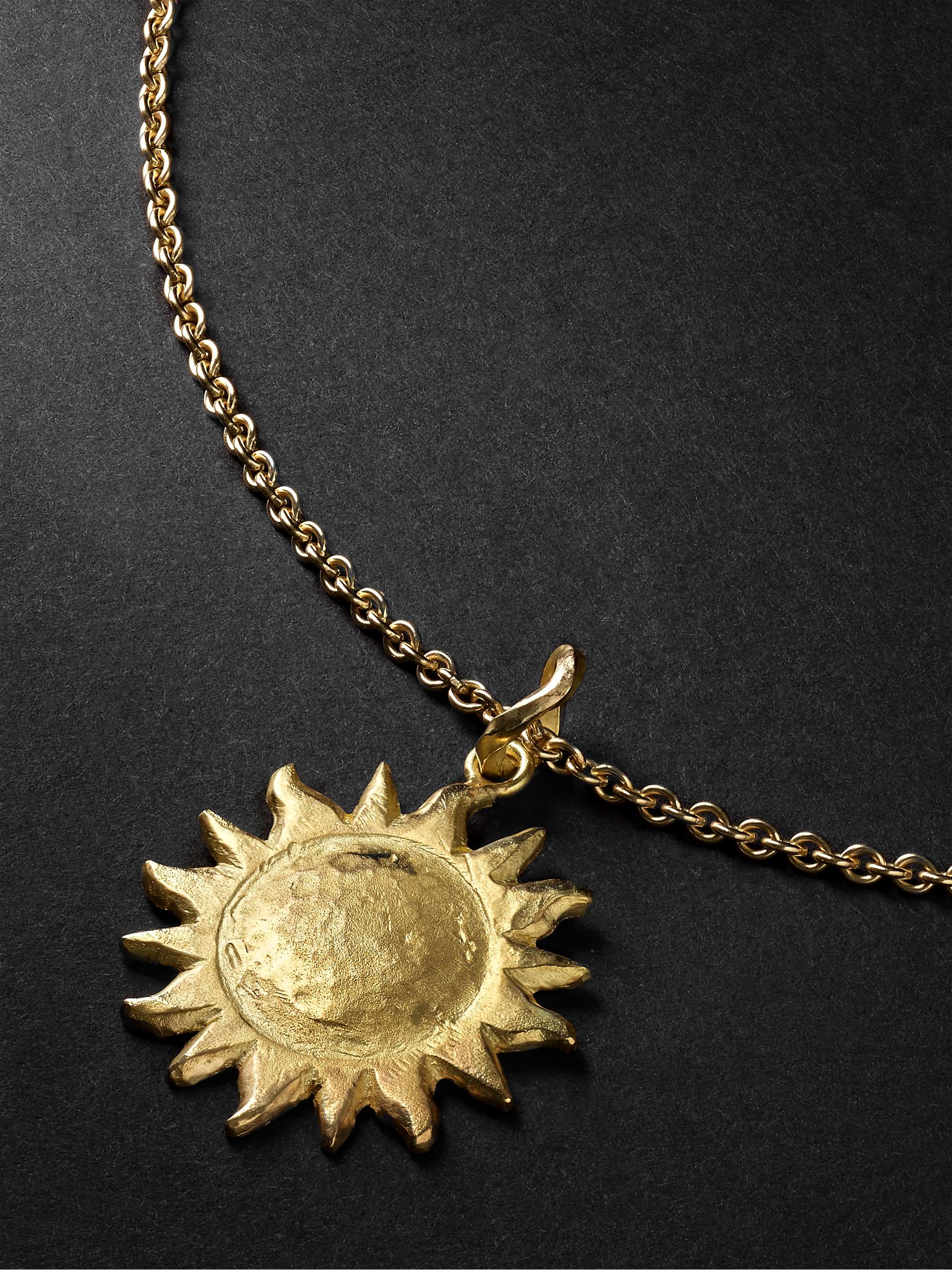 ELHANATI The Sun Gold Diamond Necklace