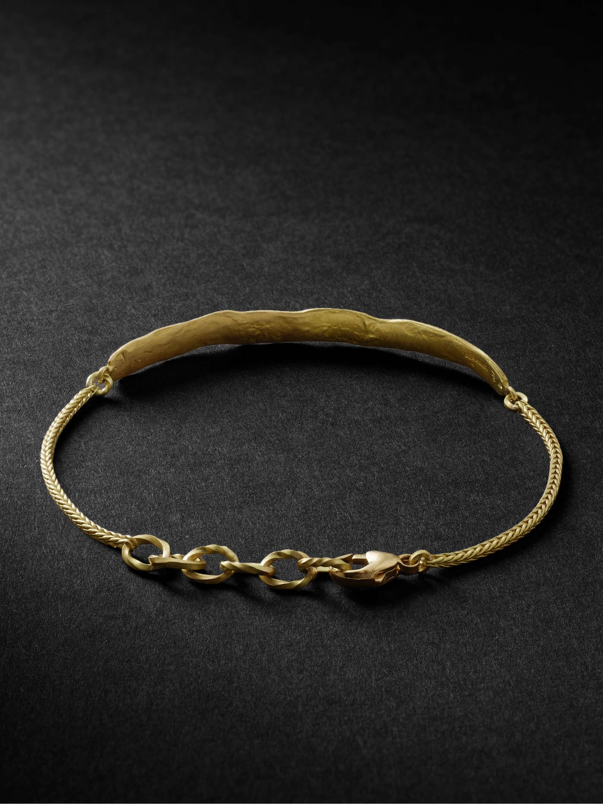 ELHANATI Palma Hammered 18-Karat Recycled Gold Bracelet