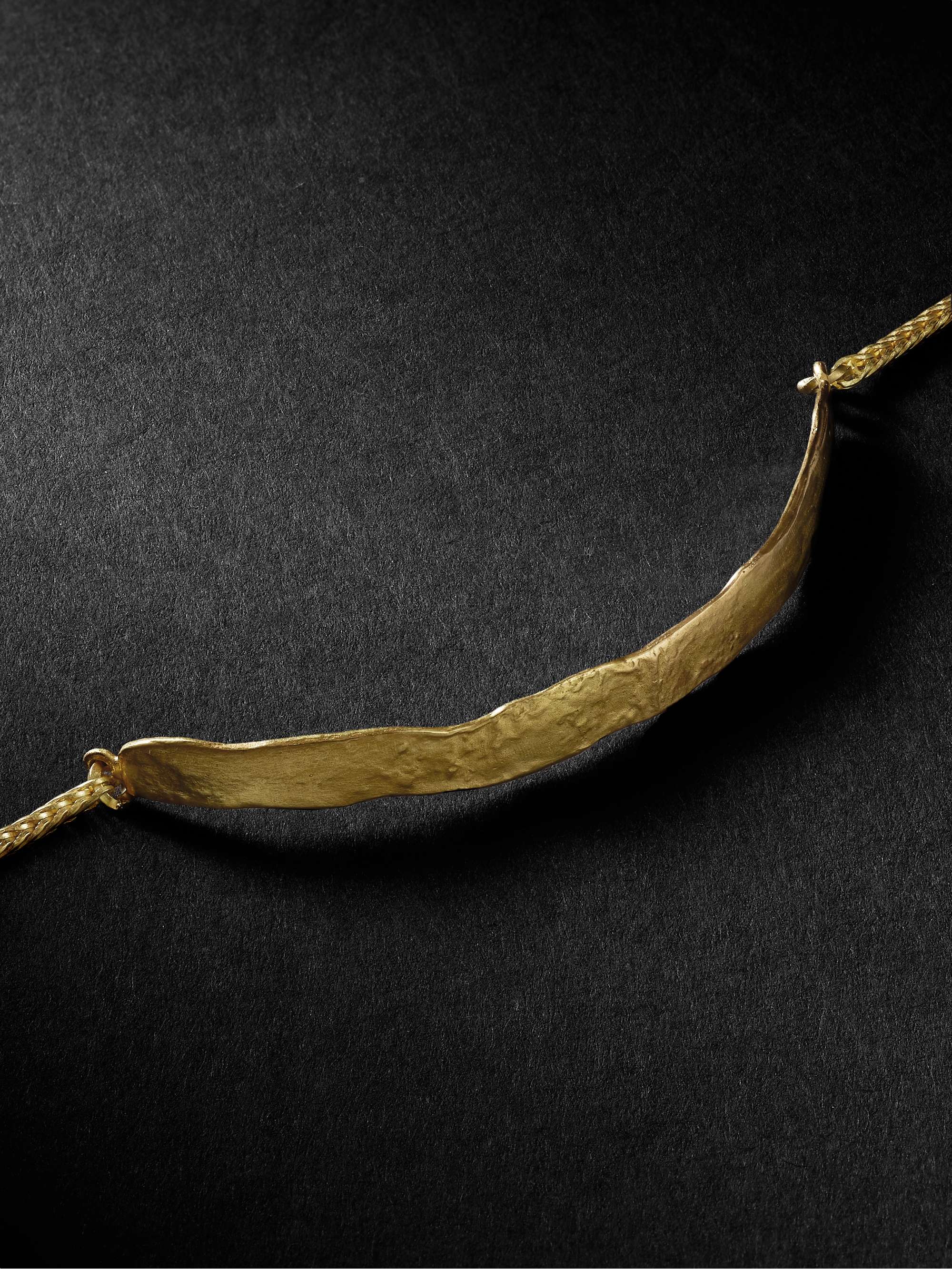 ELHANATI Palma Hammered 18-Karat Recycled Gold Bracelet