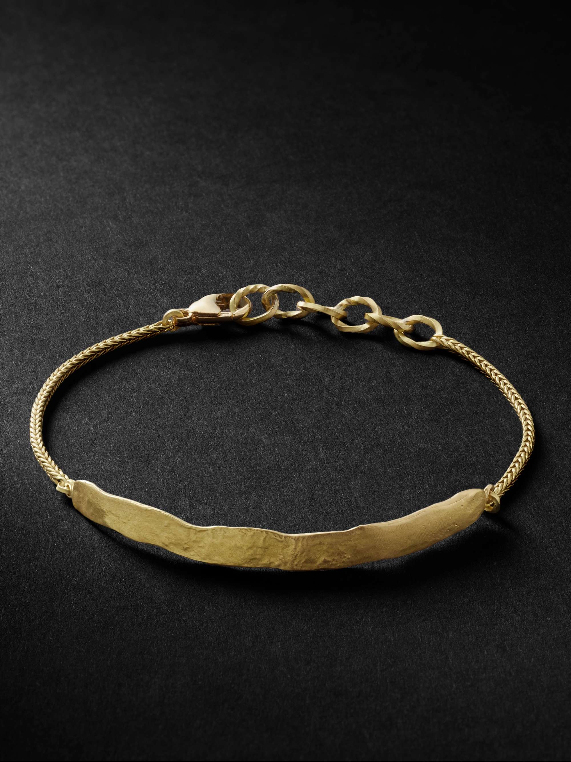 ELHANATI Palma Hammered 18-Karat Recycled Gold Bracelet