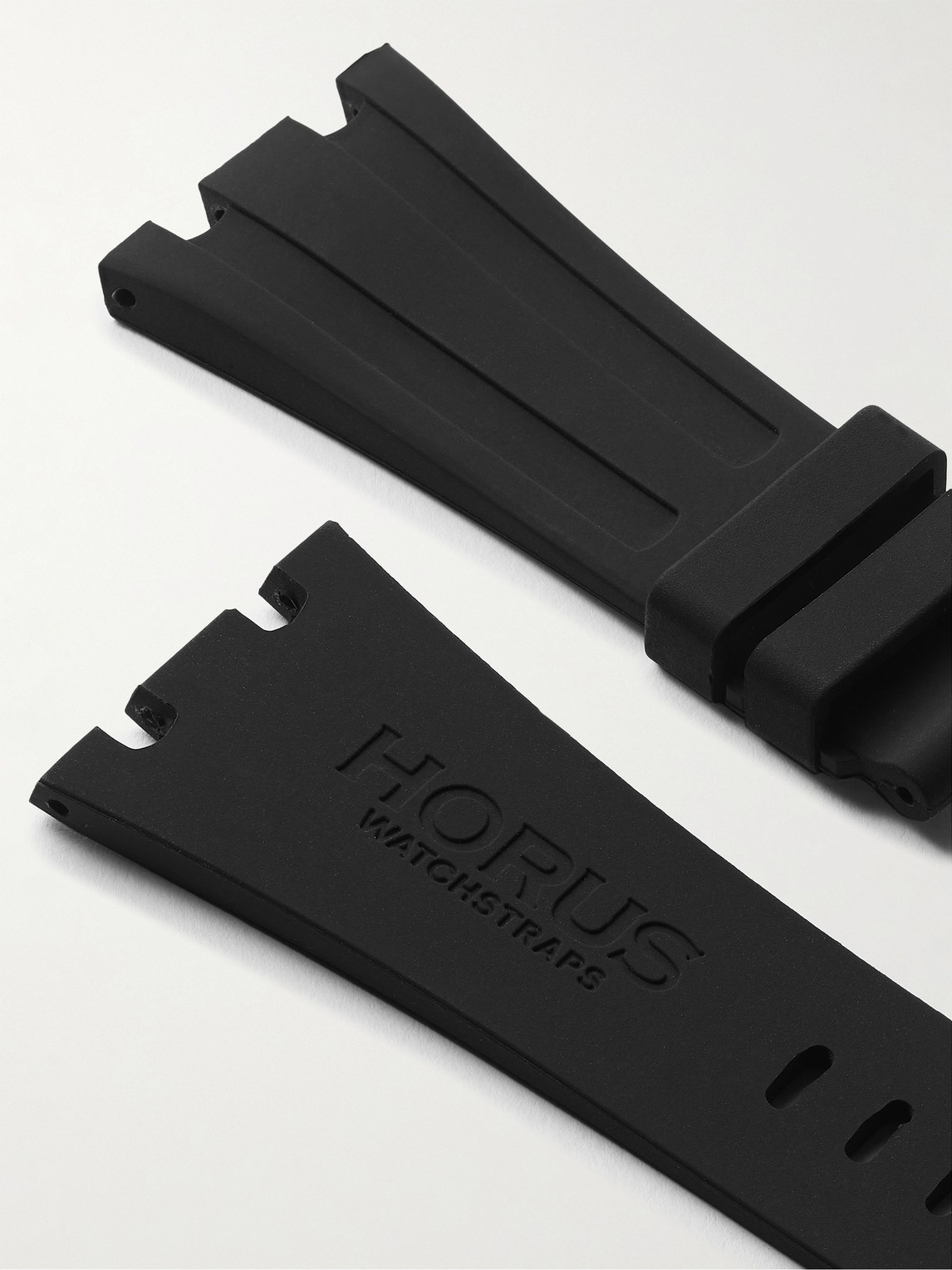 Shop Horus Watch Straps Tang 42mm Rubber Watch Strap In Black
