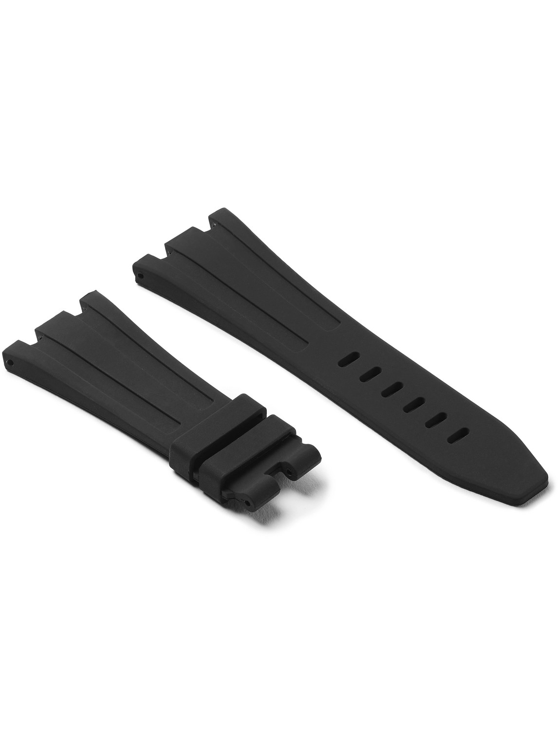 Horus Watch Straps Tang 42mm Rubber Watch Strap In Black