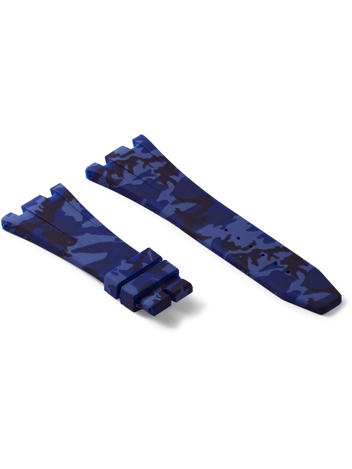 Deployant 42mm Camouflage-Print Rubber Watch Strap
