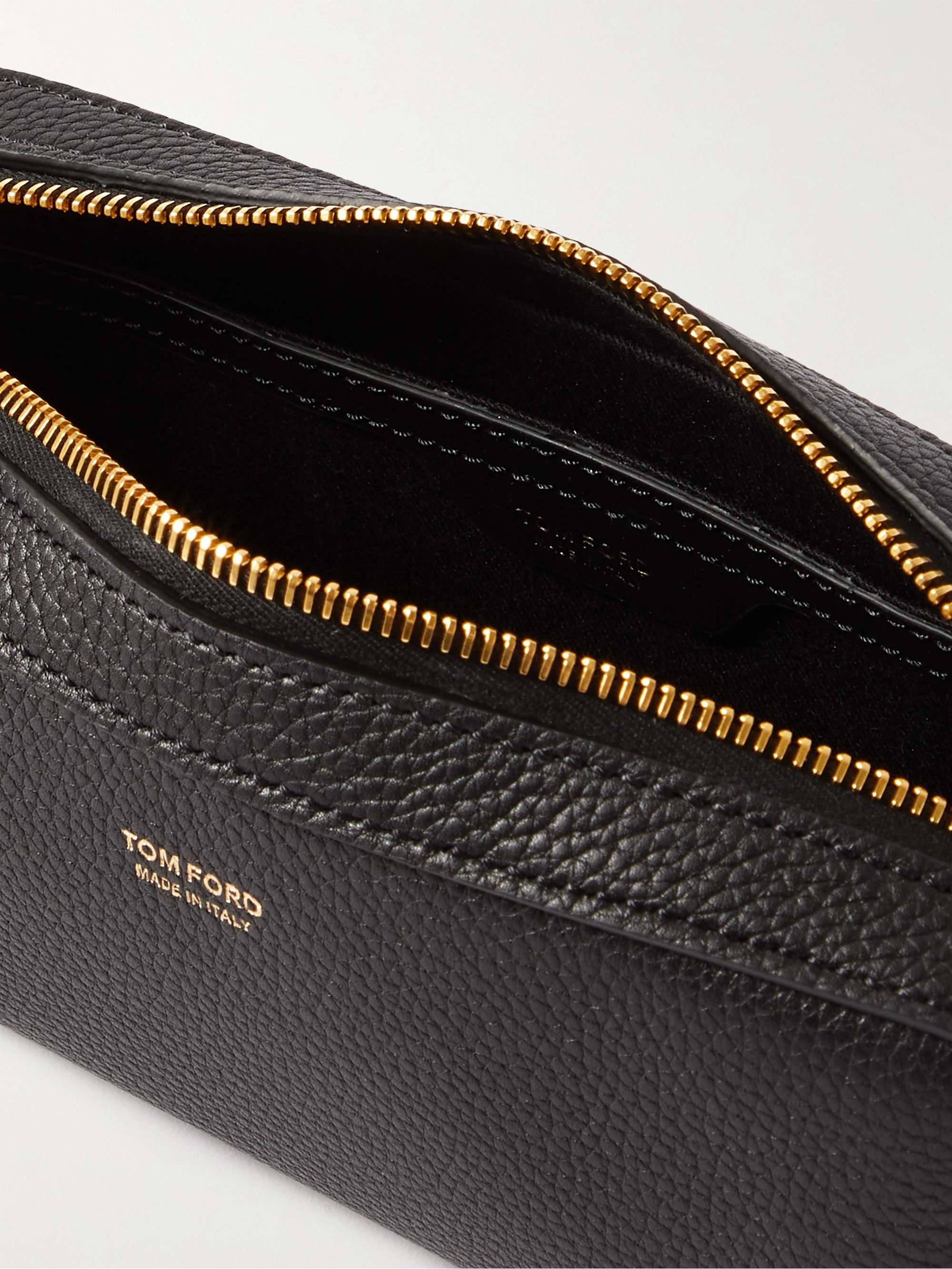 TOM FORD Full-Grain Leather Wash Bag