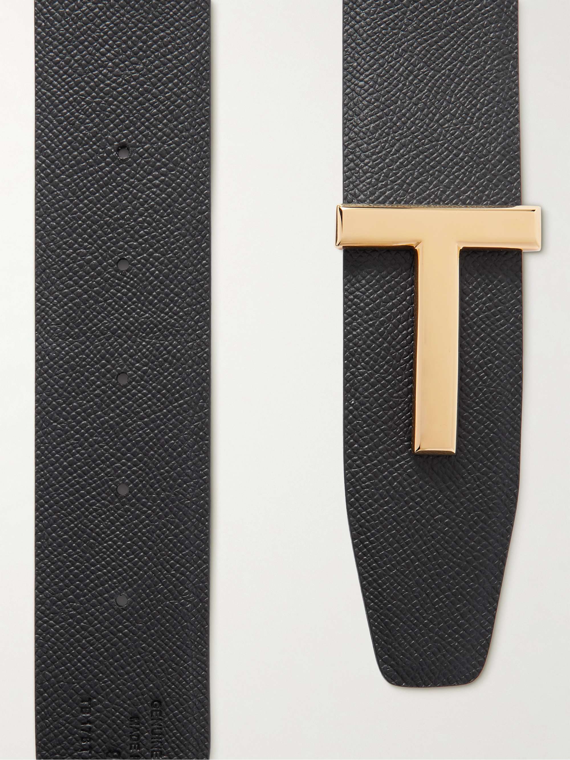 TOM FORD 4cm Reversible Full-Grain Leather Belt