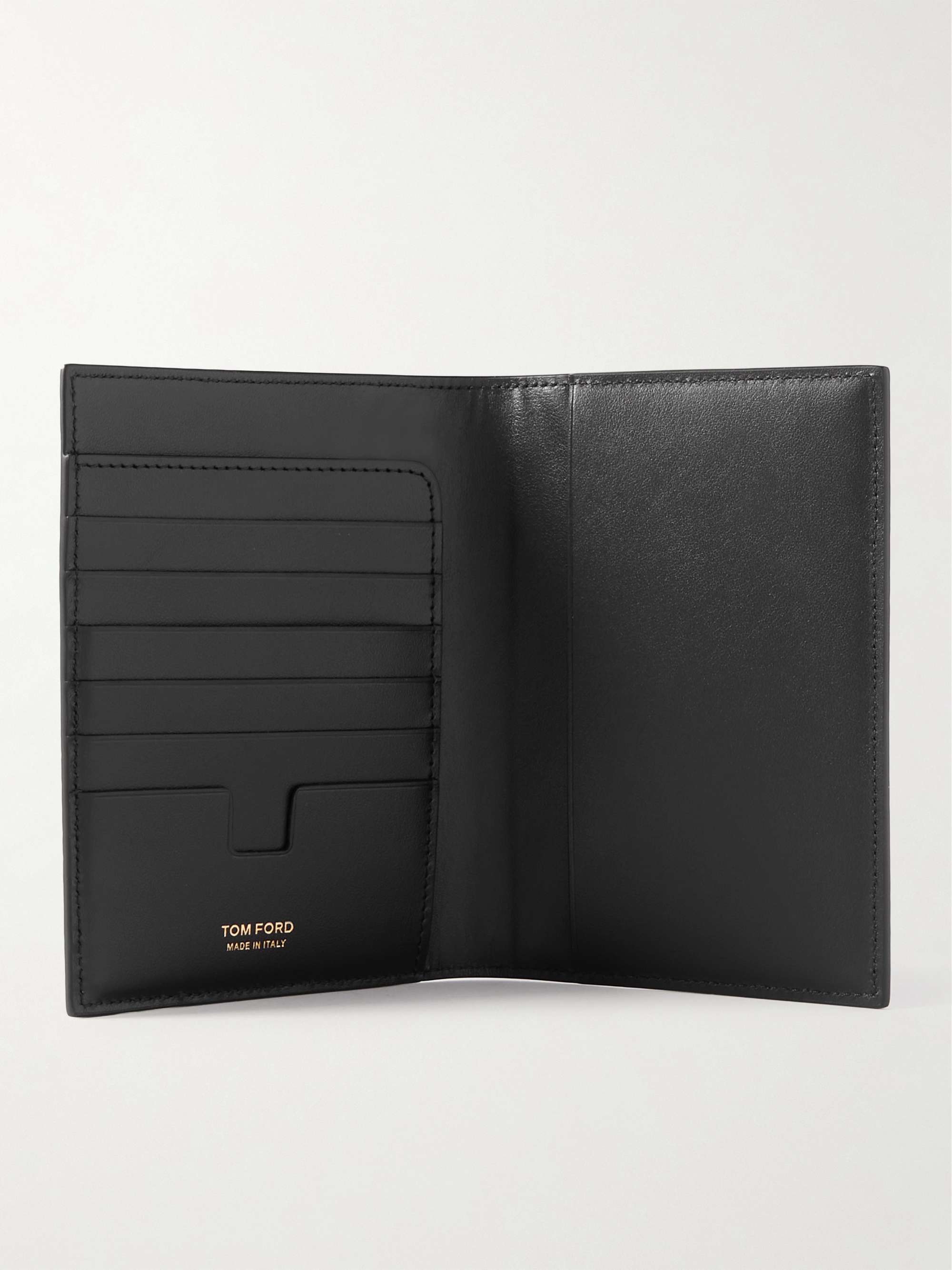 TOM FORD Croc-Effect Leather Passport Cover
