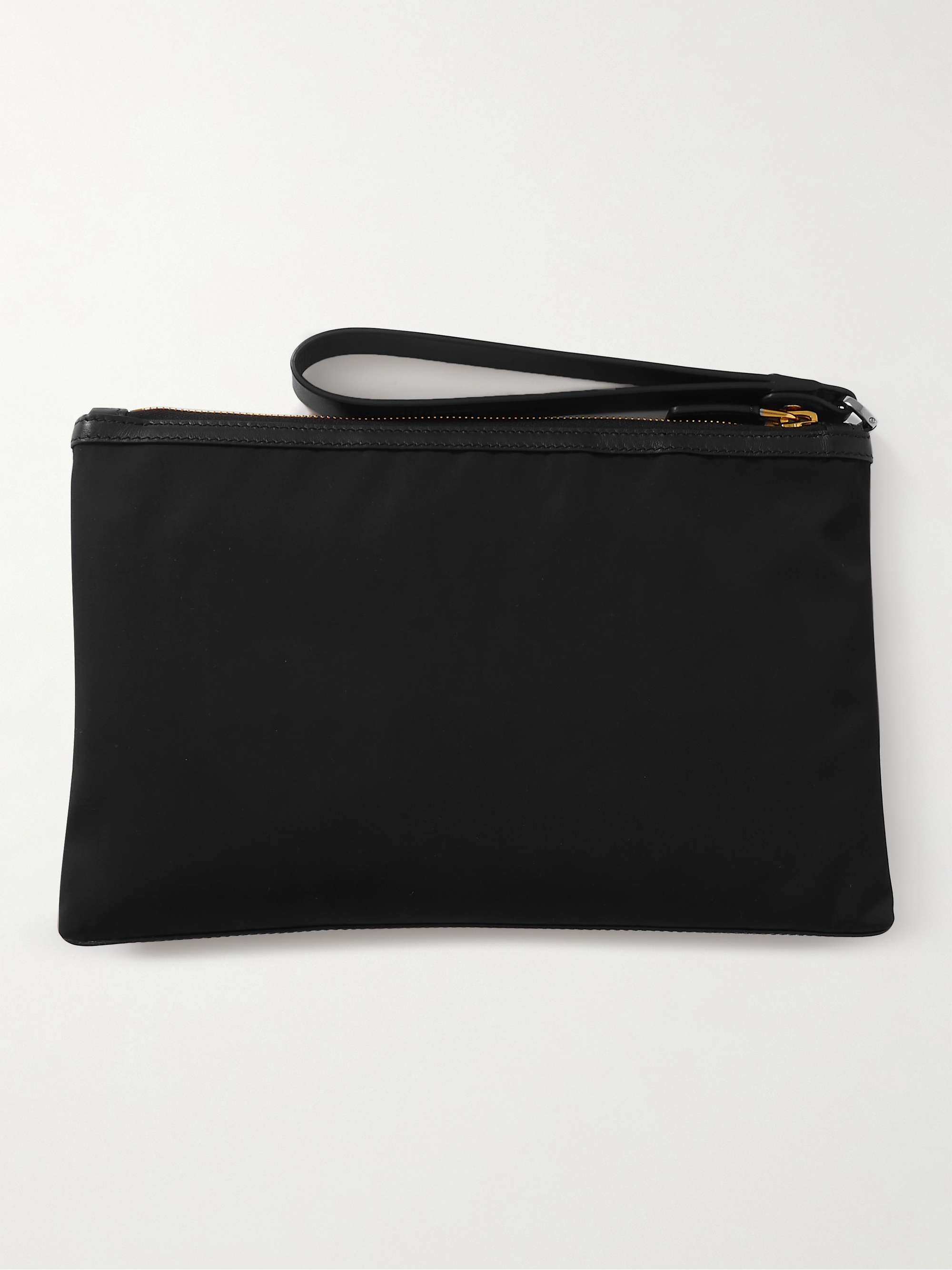 TOM FORD Leather-Trimmed Recycled Shell Pouch