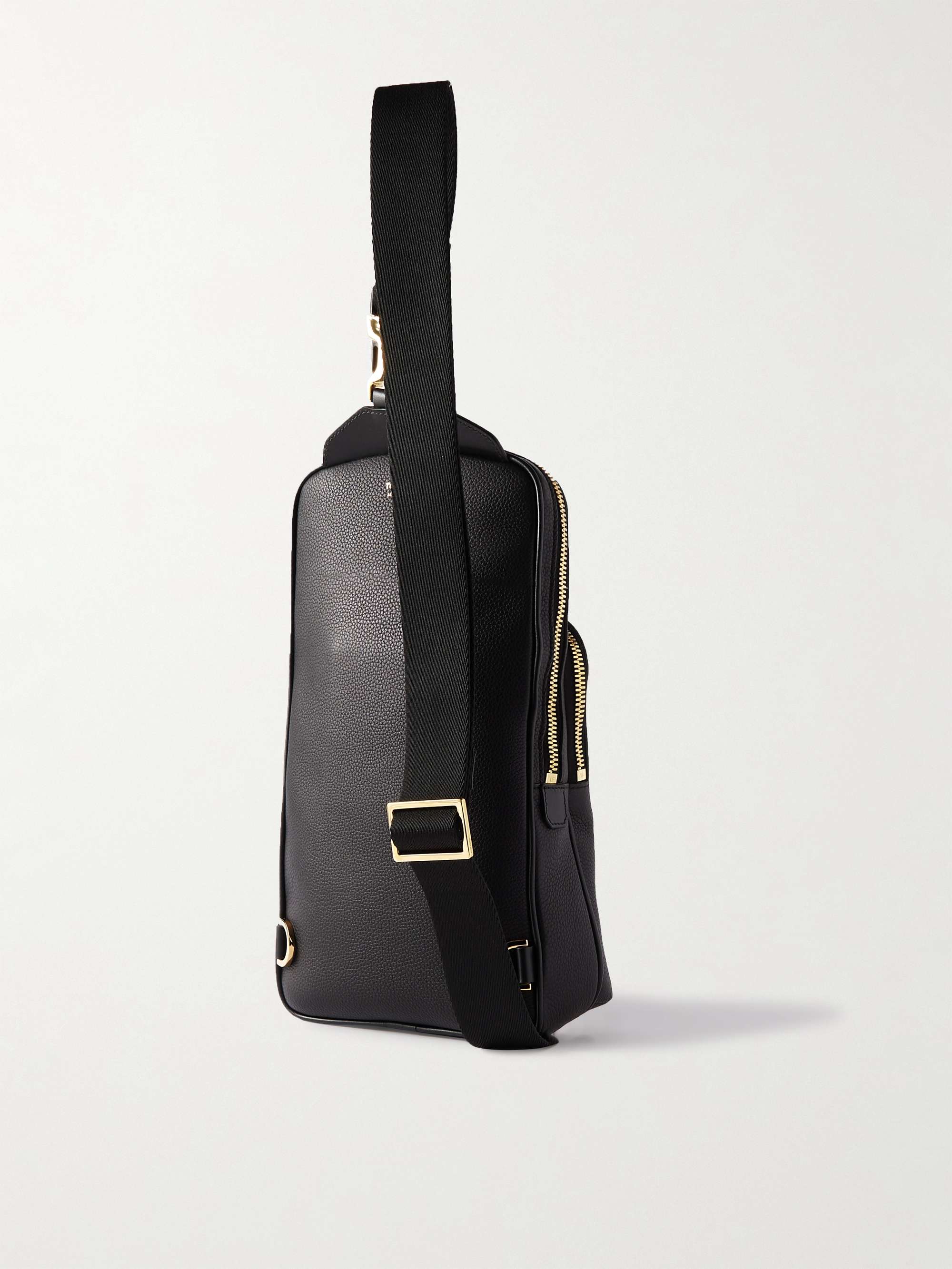 TOM FORD Full-Grain Leather Sling Backpack