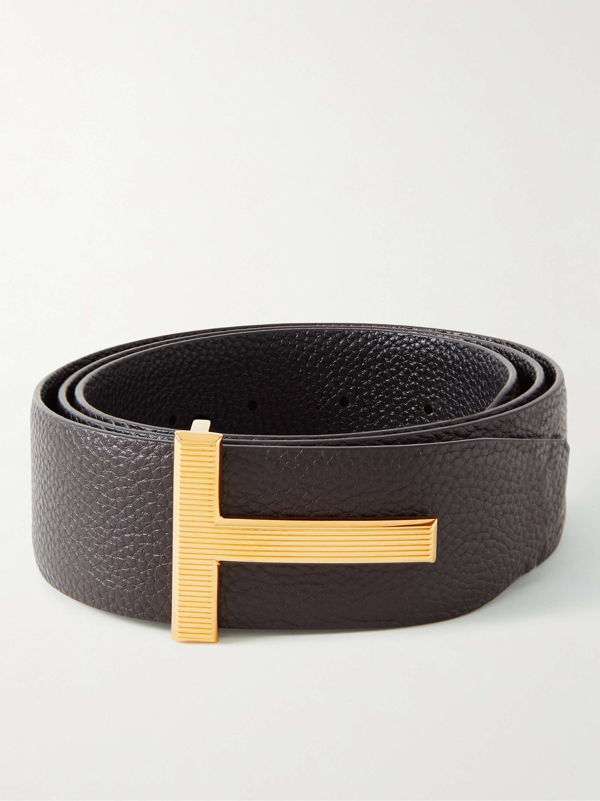 4cm Full-Grain Leather Belt