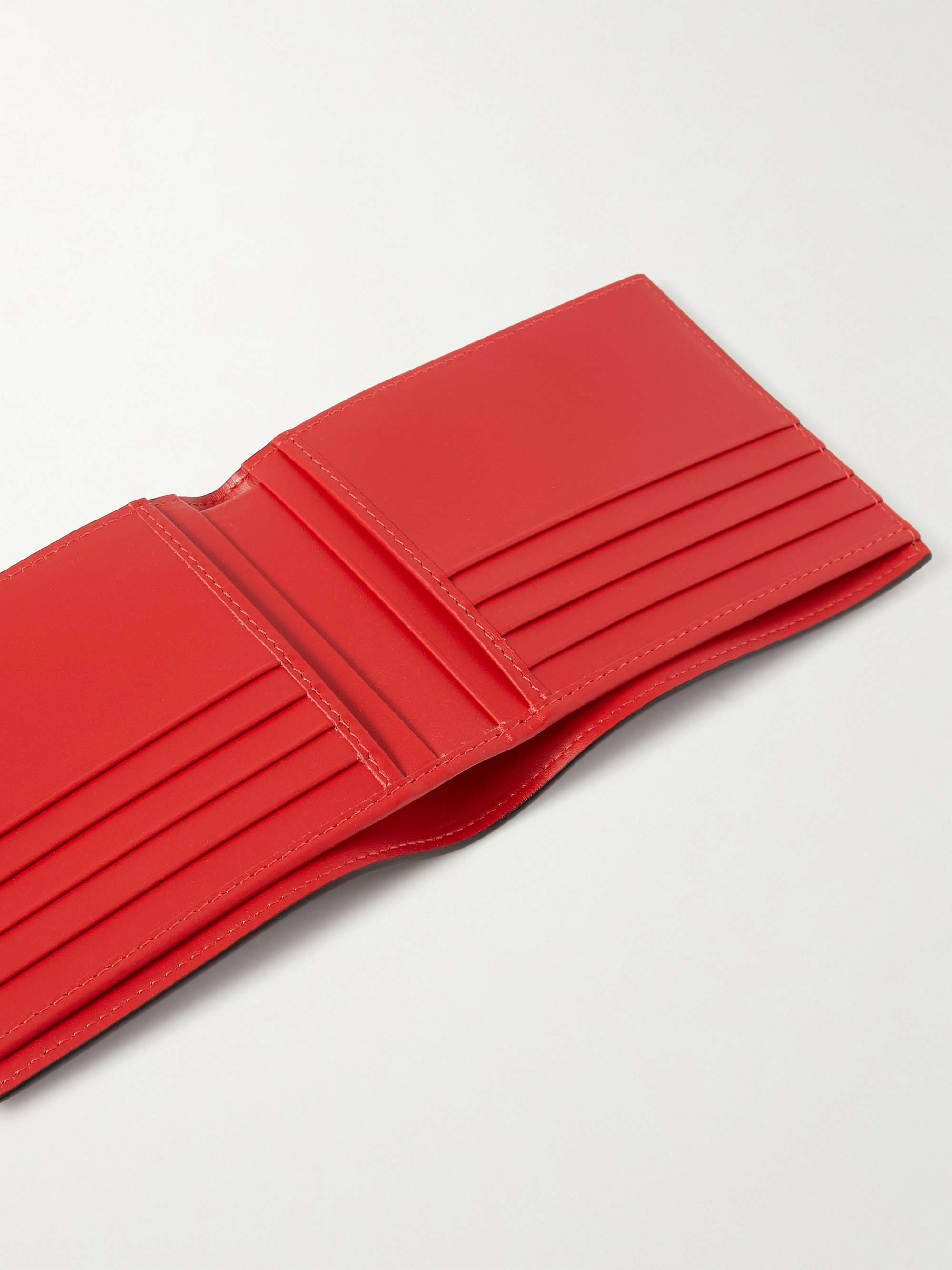 CHRISTIAN LOUBOUTIN Logo-Appliquéd Full-Grain Leather Billfold Wallet