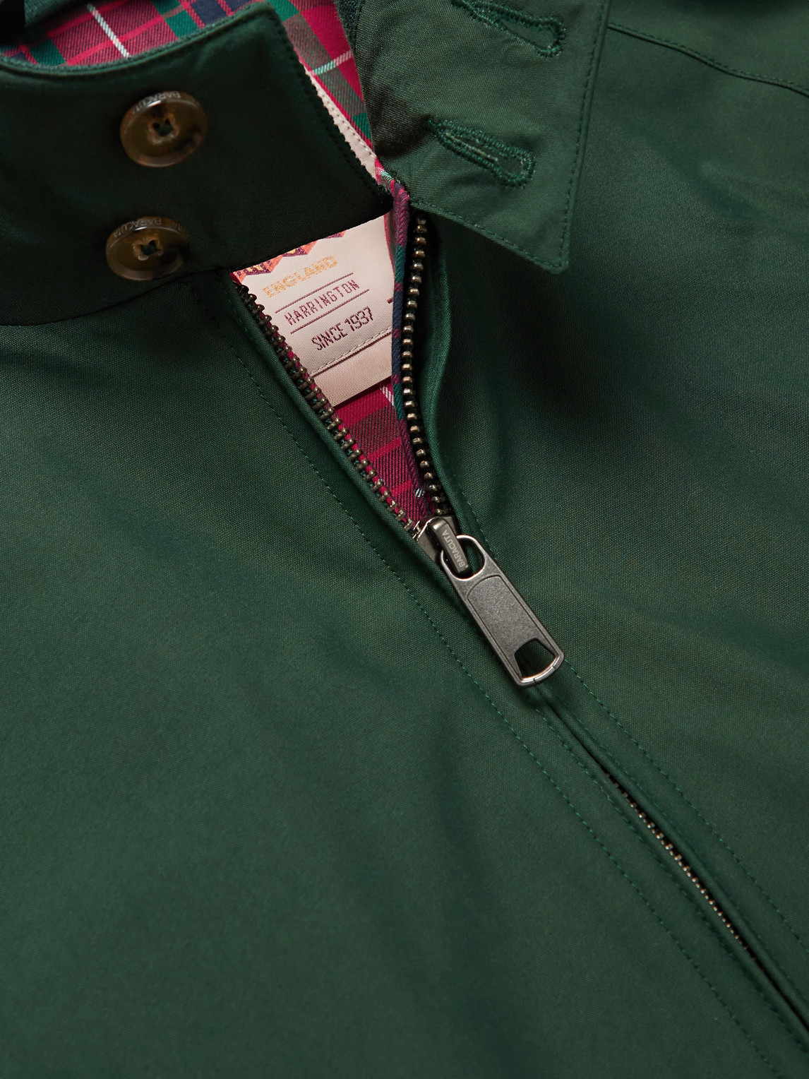 Shop Baracuta G9 Cotton-blend Harrington Jacket In Green
