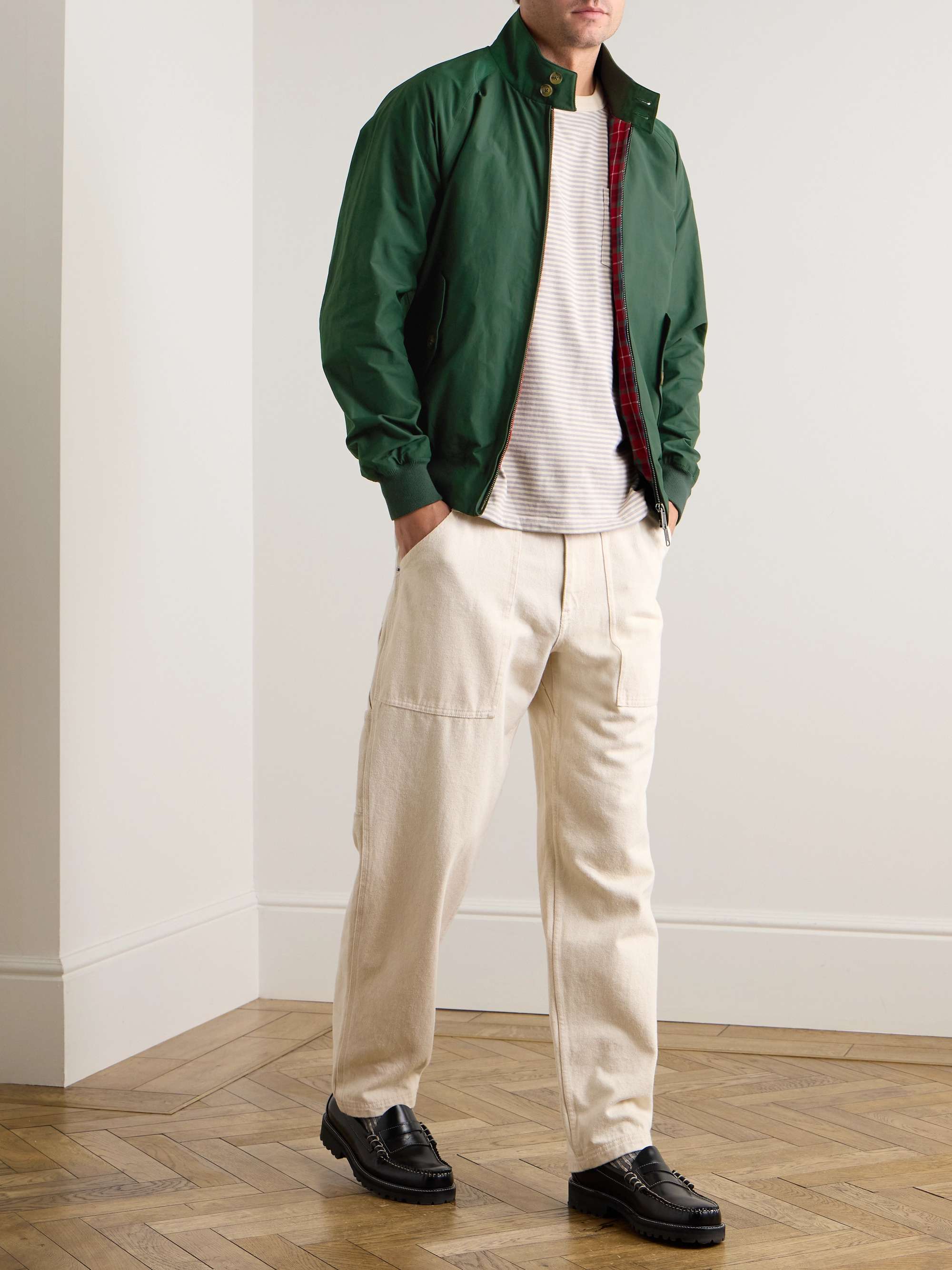 G9 Cotton-Blend Harrington Jacket