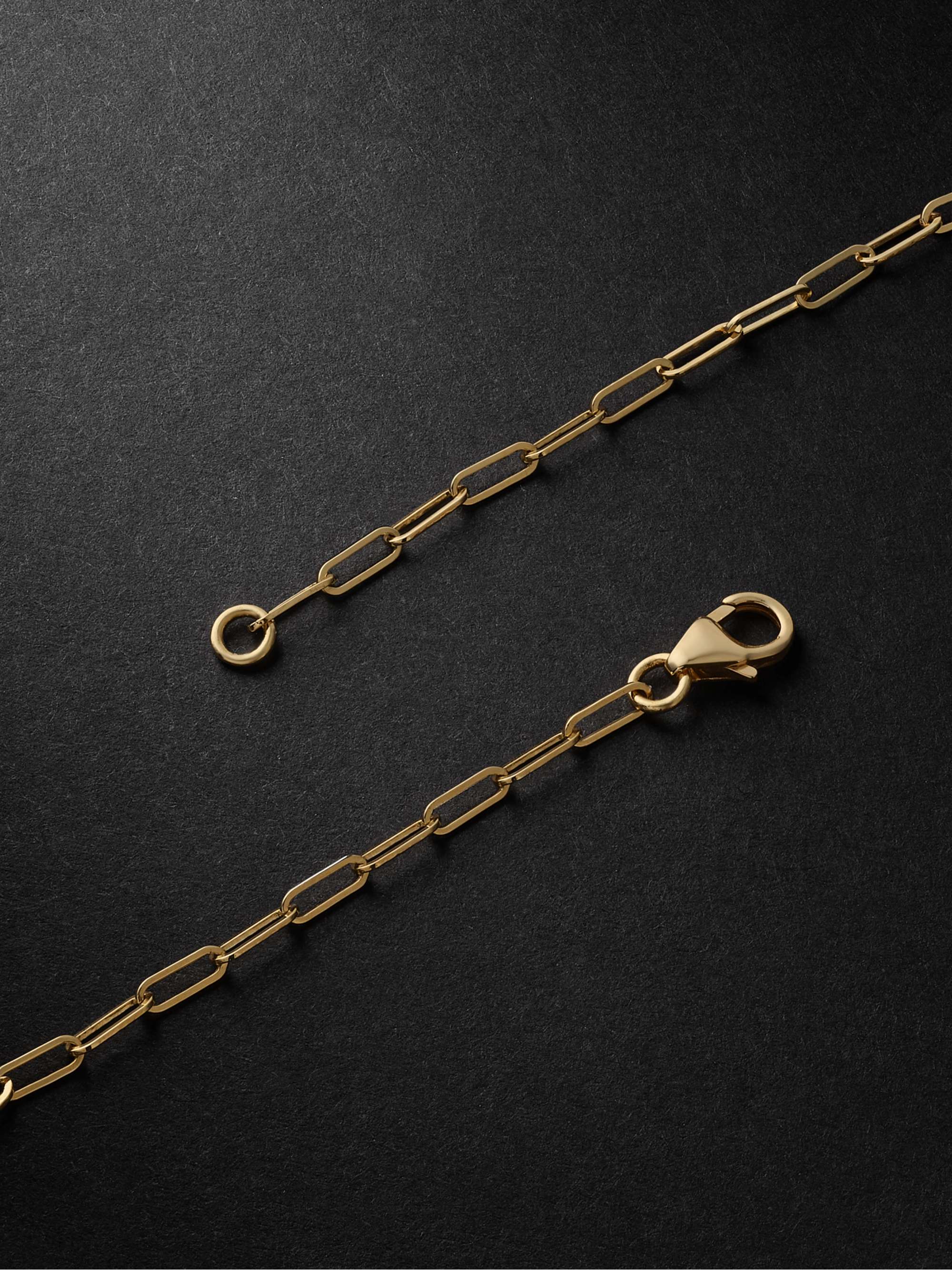 Figaro Chain Ankle Bracelet in Gold