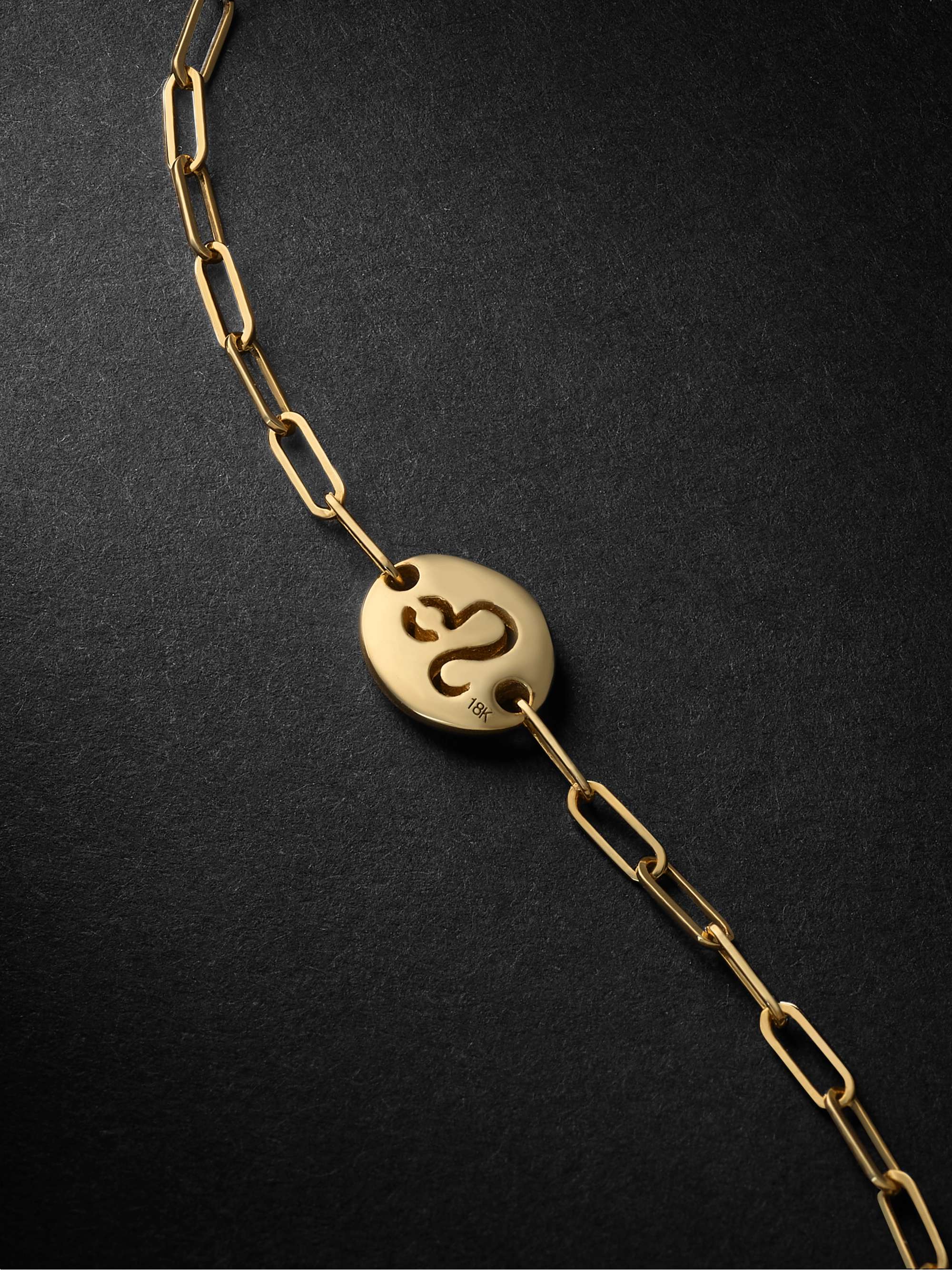 FOUNDRAE Leo 18-Karat Gold Anklet