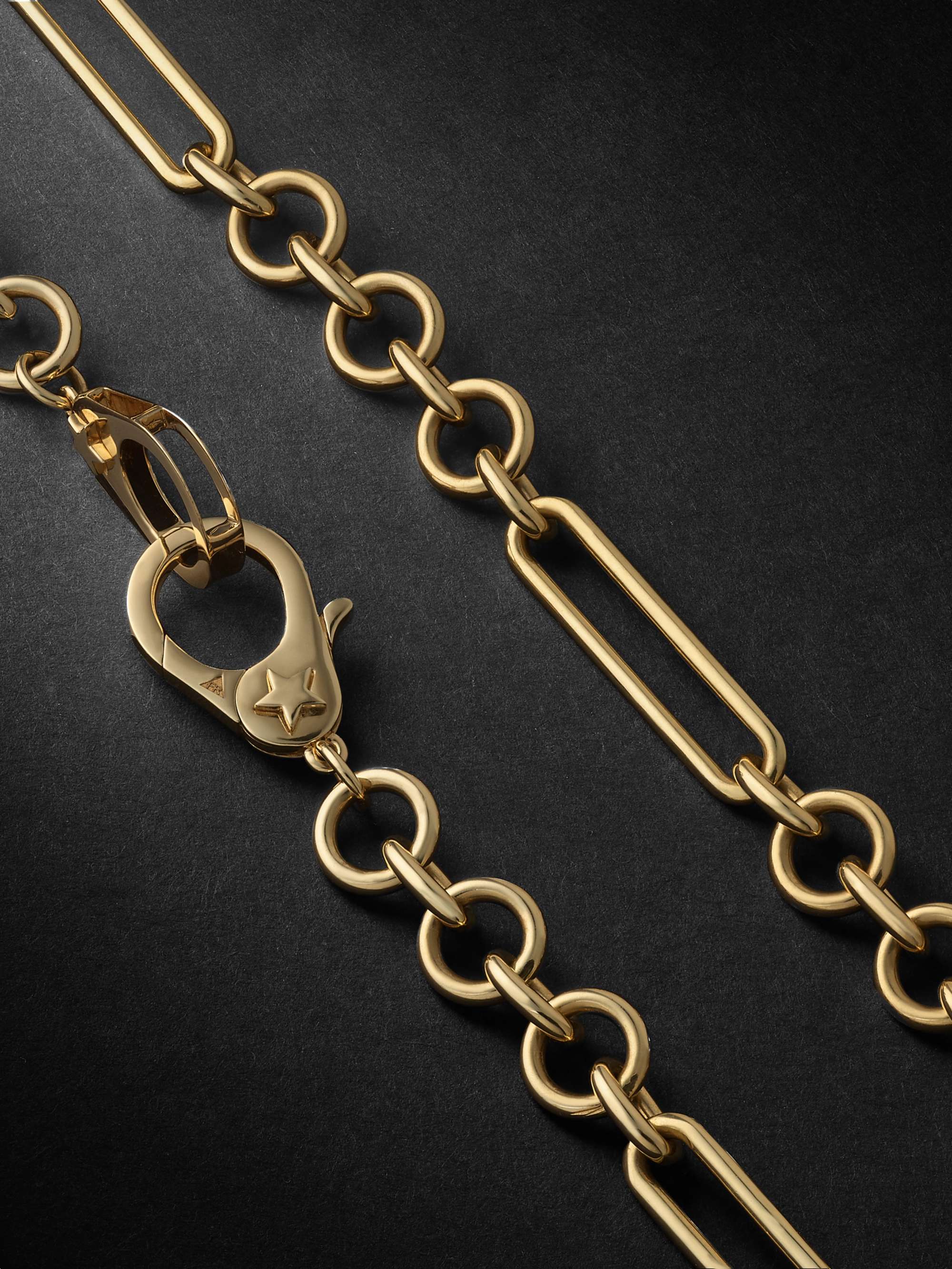 FOUNDRAE Sister Hook 18-Karat Gold Necklace