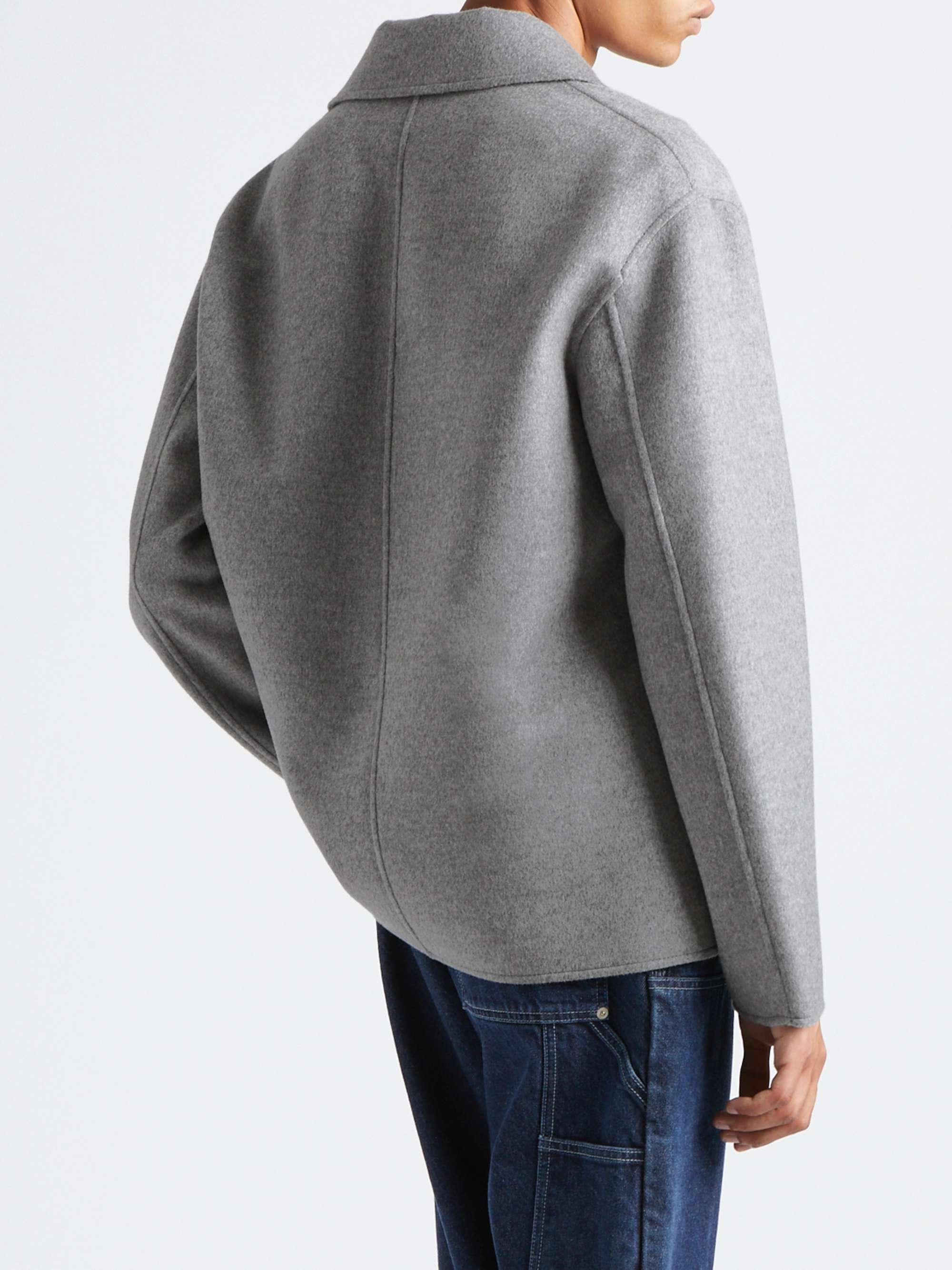 LOEWE Leather-Trimmed Wool and Cashmere-Blend Jacket