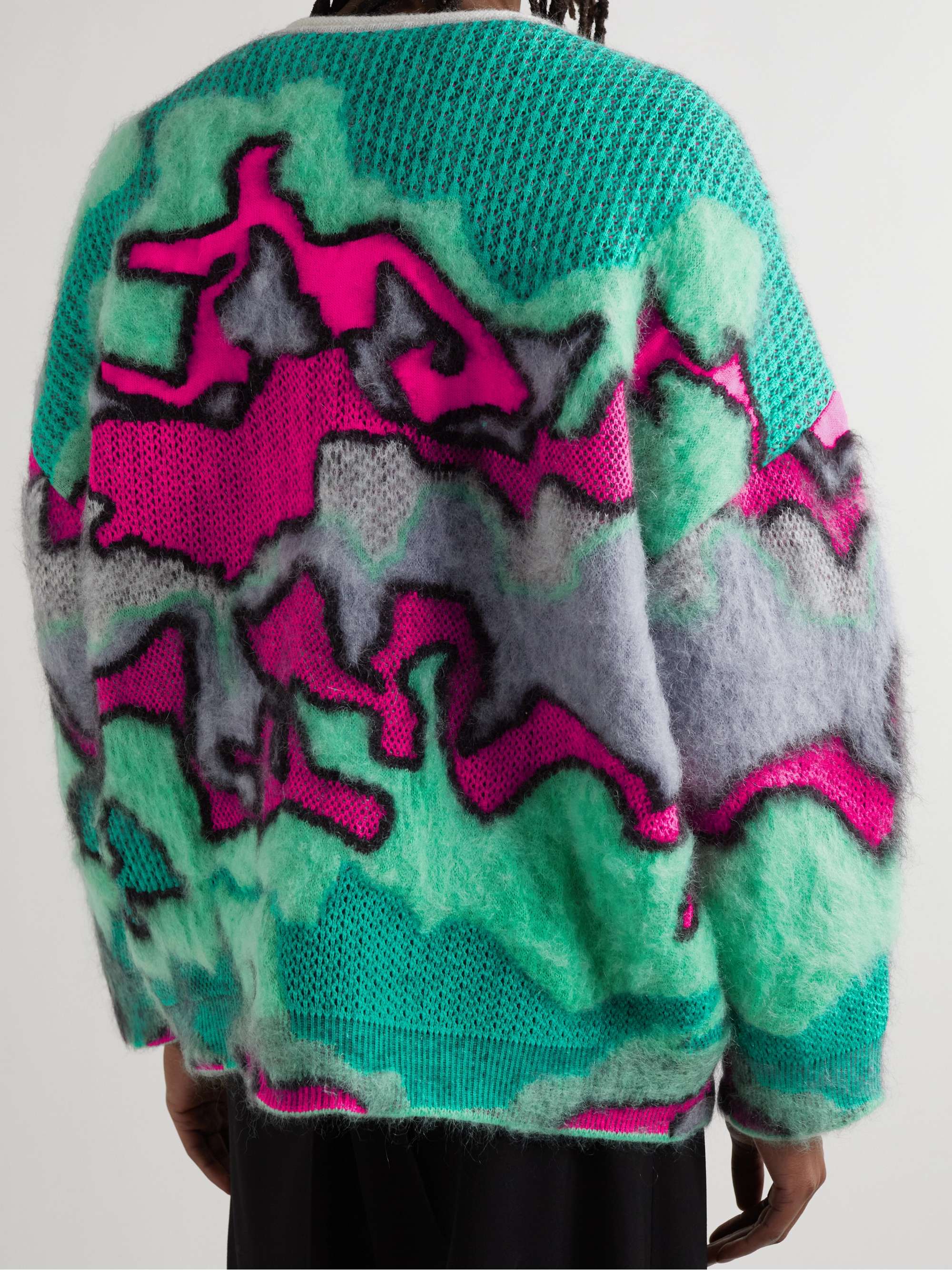 LOEWE Oversized Camouflage Jacquard-Knit Sweater | MR PORTER