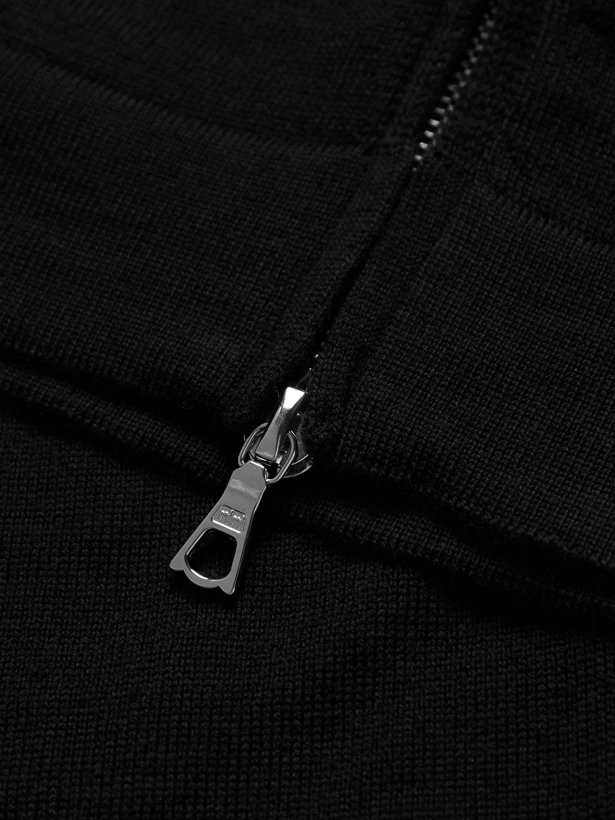 OFFICINE GÉNÉRALE Merino Wool Zip-Up Hoodie
