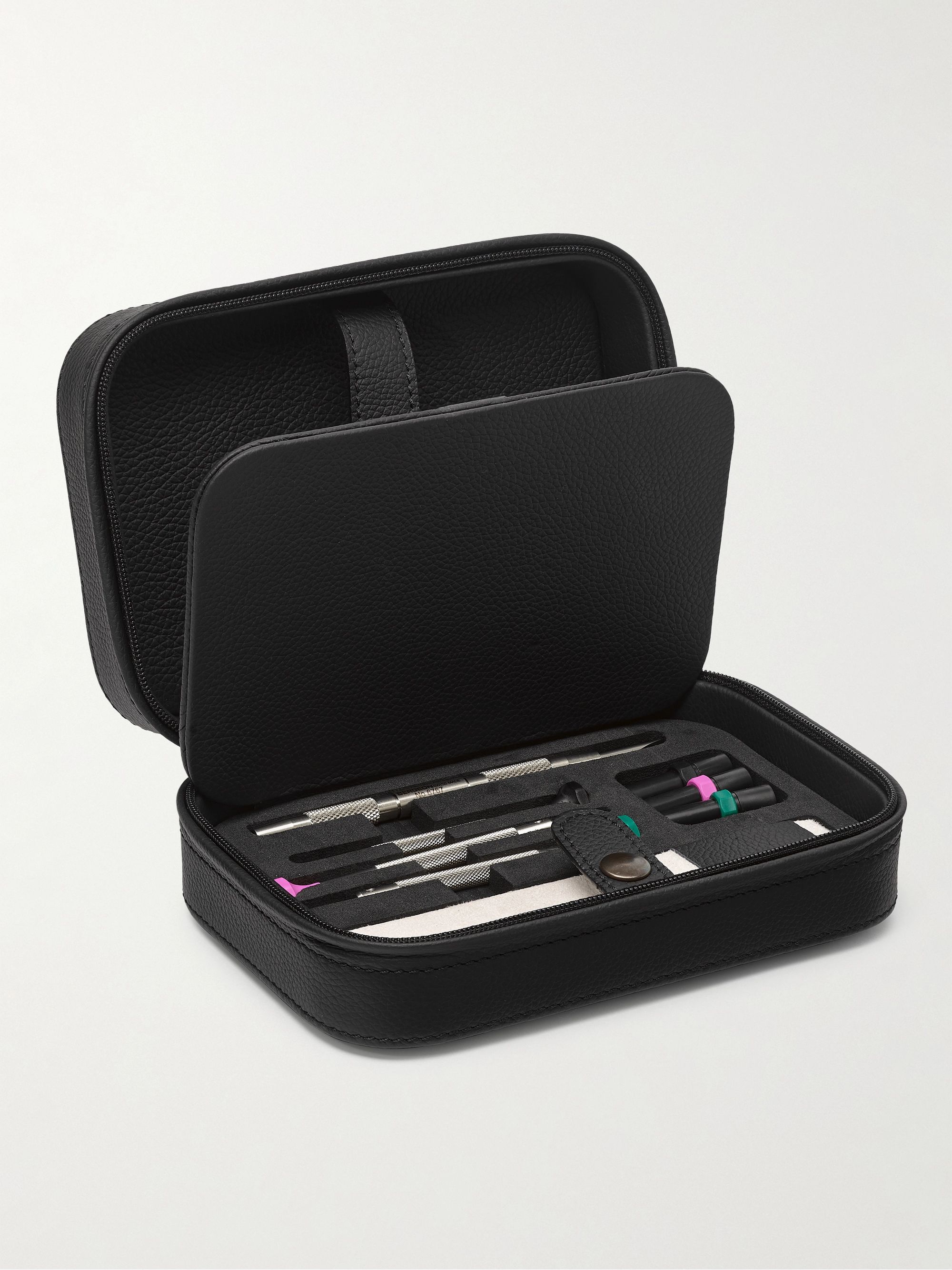 SCATOLA DEL TEMPO + Bergeon Full-Grain Leather Watch Toolbox