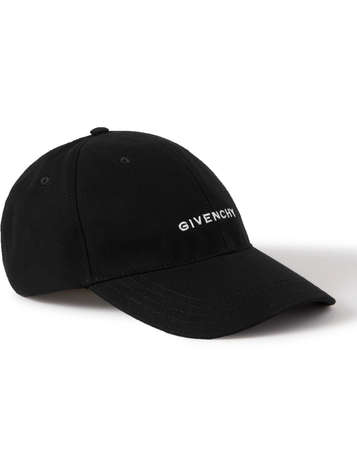 Givenchy Logo-embroidered Cotton-blend Twill Baseball Cap In Black