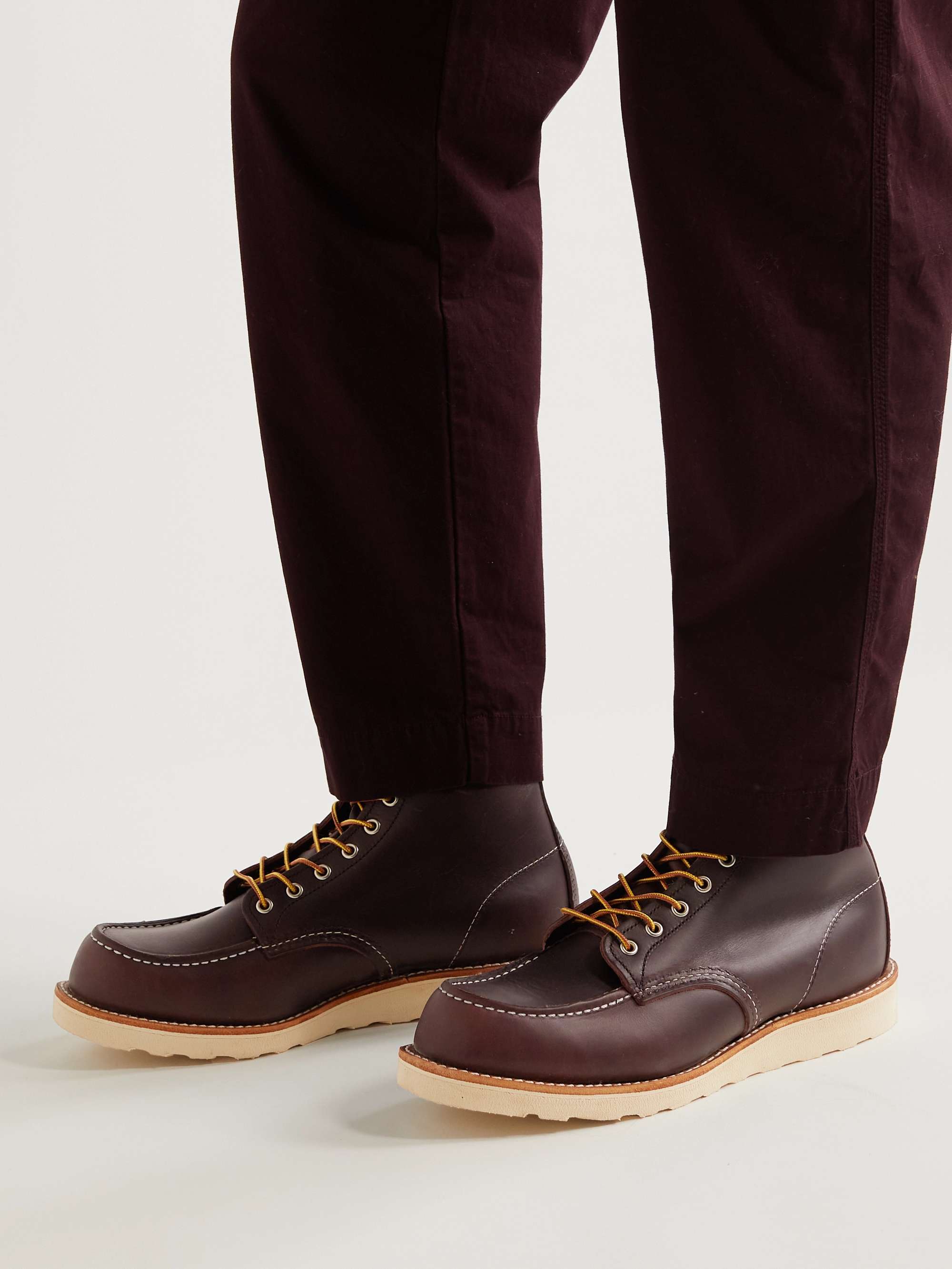 RED WING SHOES Classic Moc Leather Boots