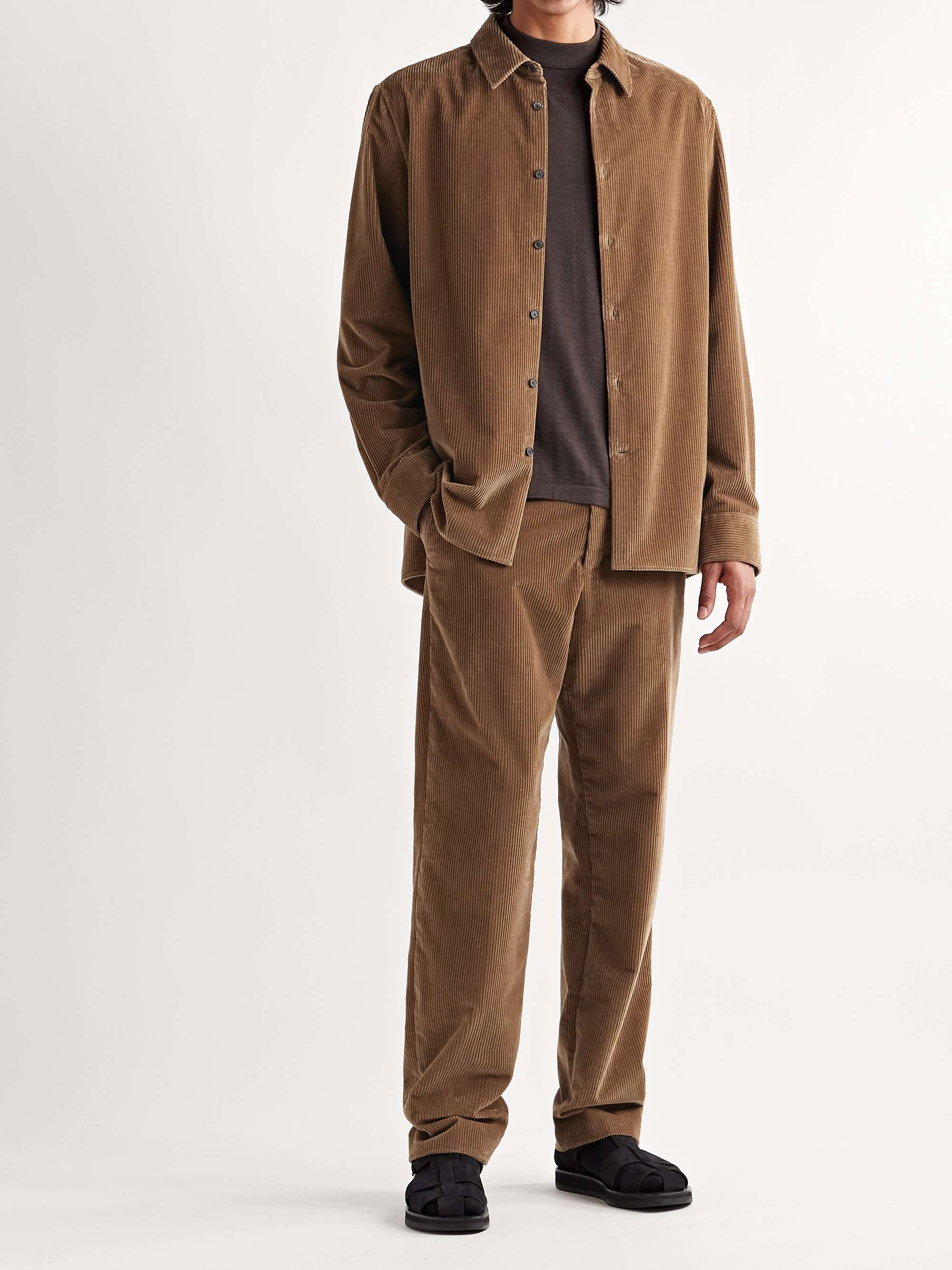 THE ROW Elijah Cotton-Blend Corduroy Trousers