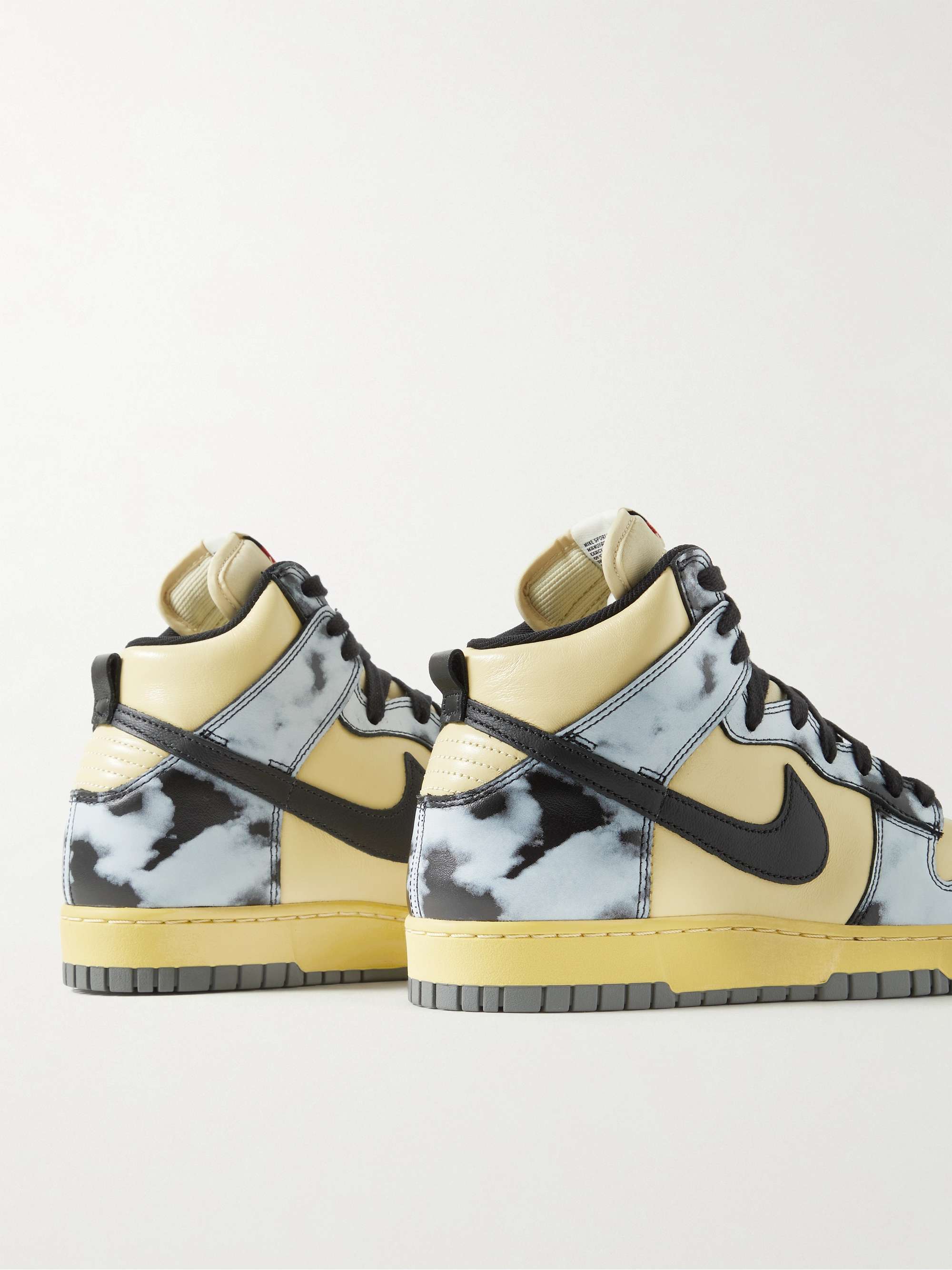 NIKE Dunk High 1985 Printed Leather High-Top Sneakers
