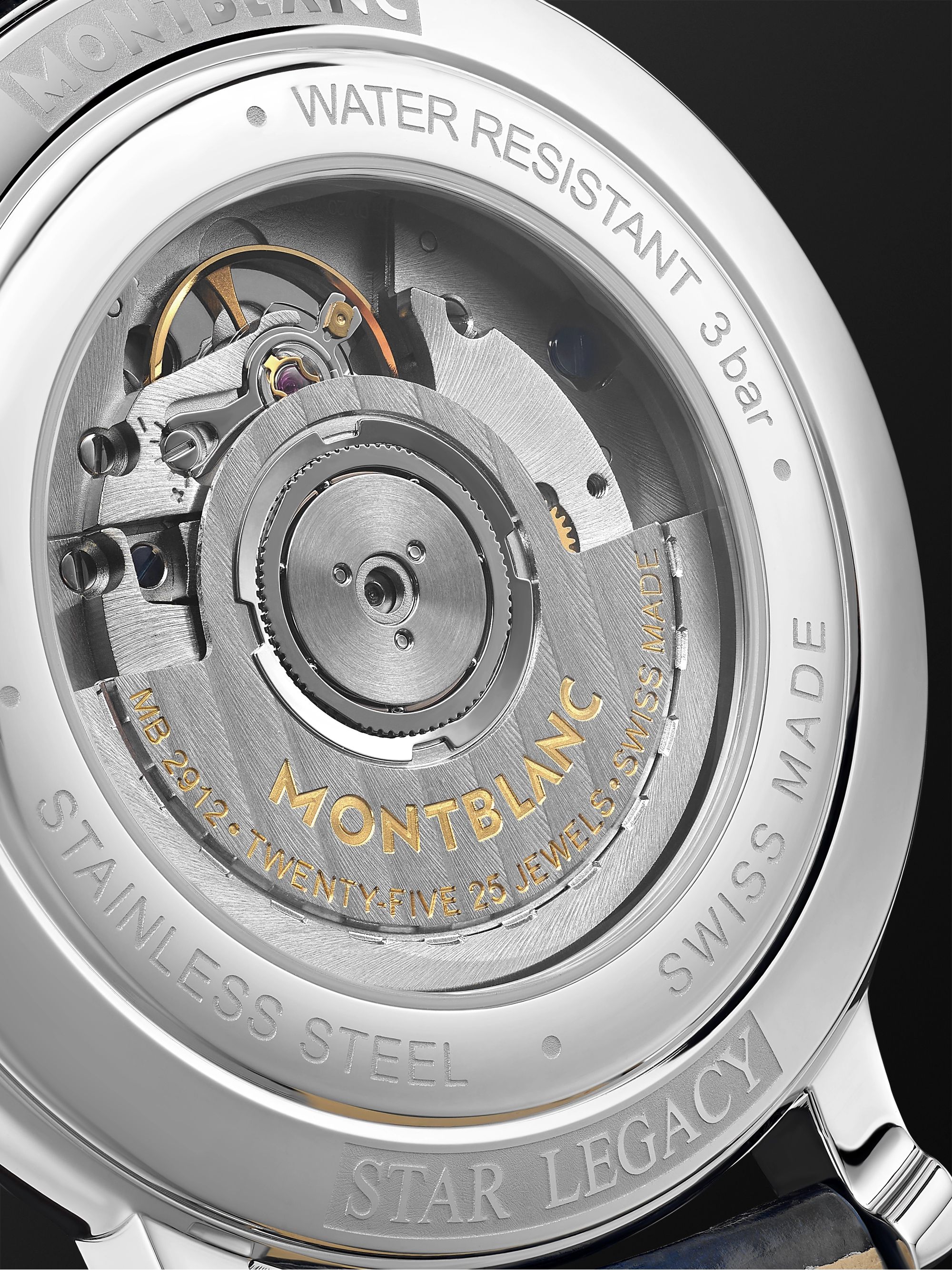 MONTBLANC Star Legacy Full Calendar Automatic Moon-Phase 42mm Stainless Steel and Alligator Watch, Ref. No. 119955