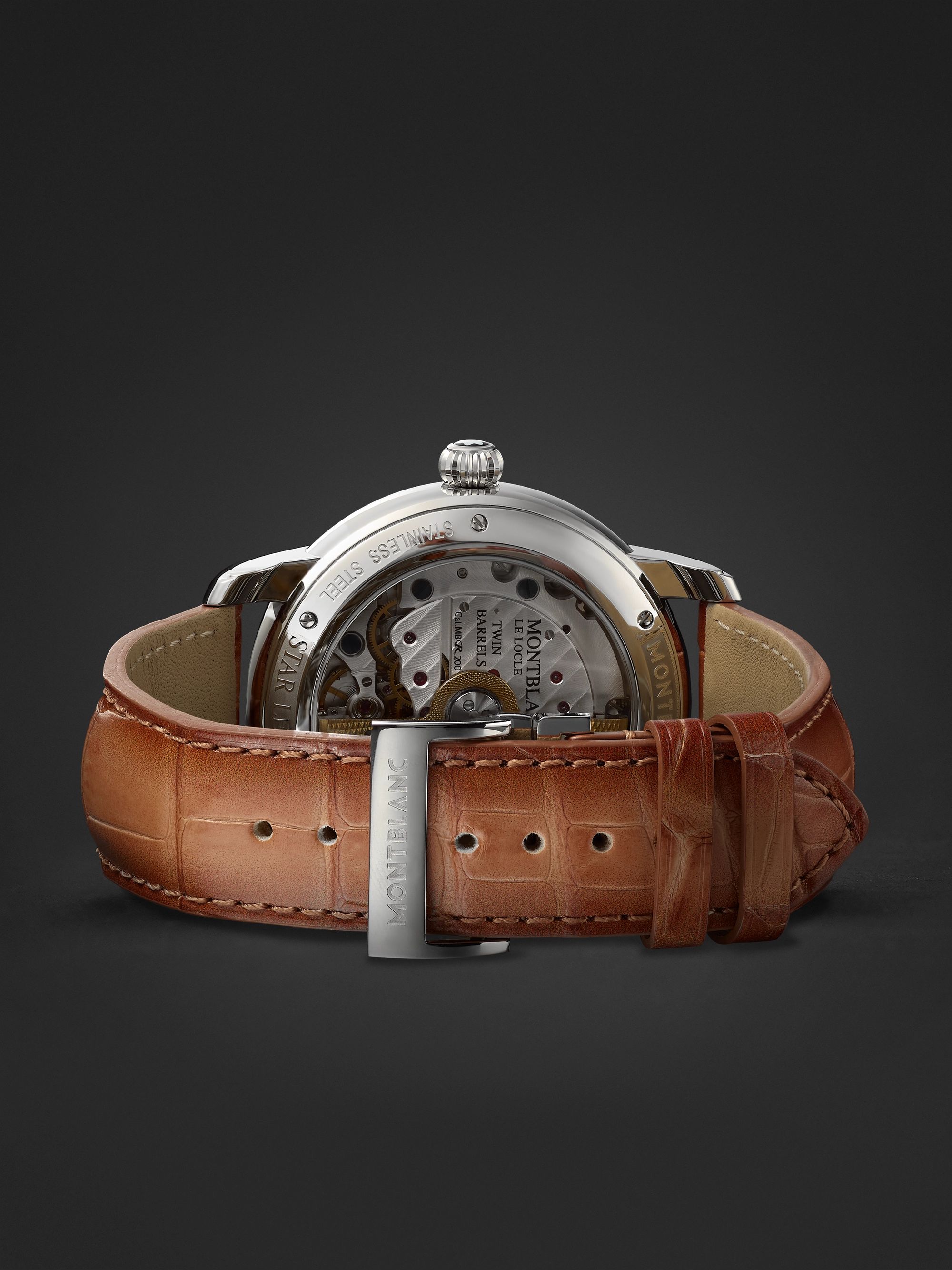 MONTBLANC Star Legacy Nicolas Rieussec Limited Edition Automatic Chronograph 44.8mm Stainless Steel and Alligator Watch, Ref. No. 128674