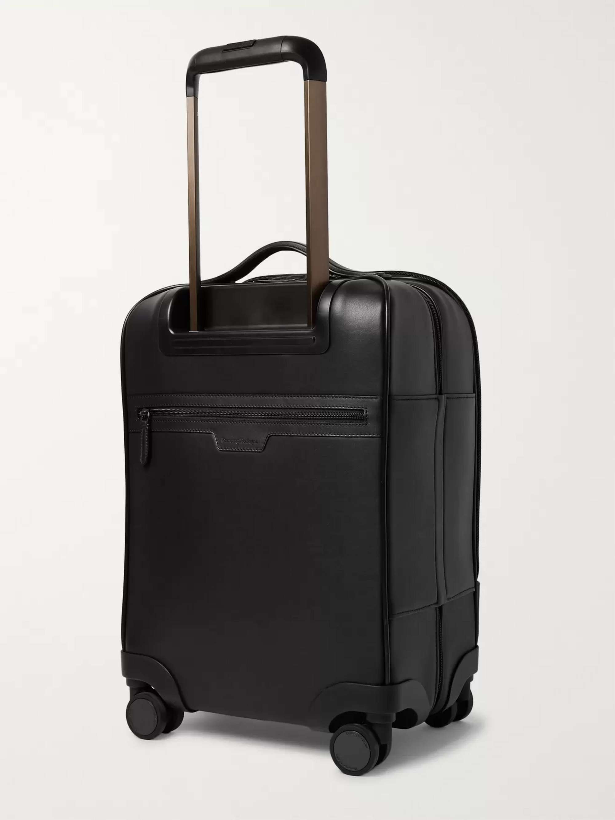 ZEGNA PelleTessuta Leather Carry-On Suitcase