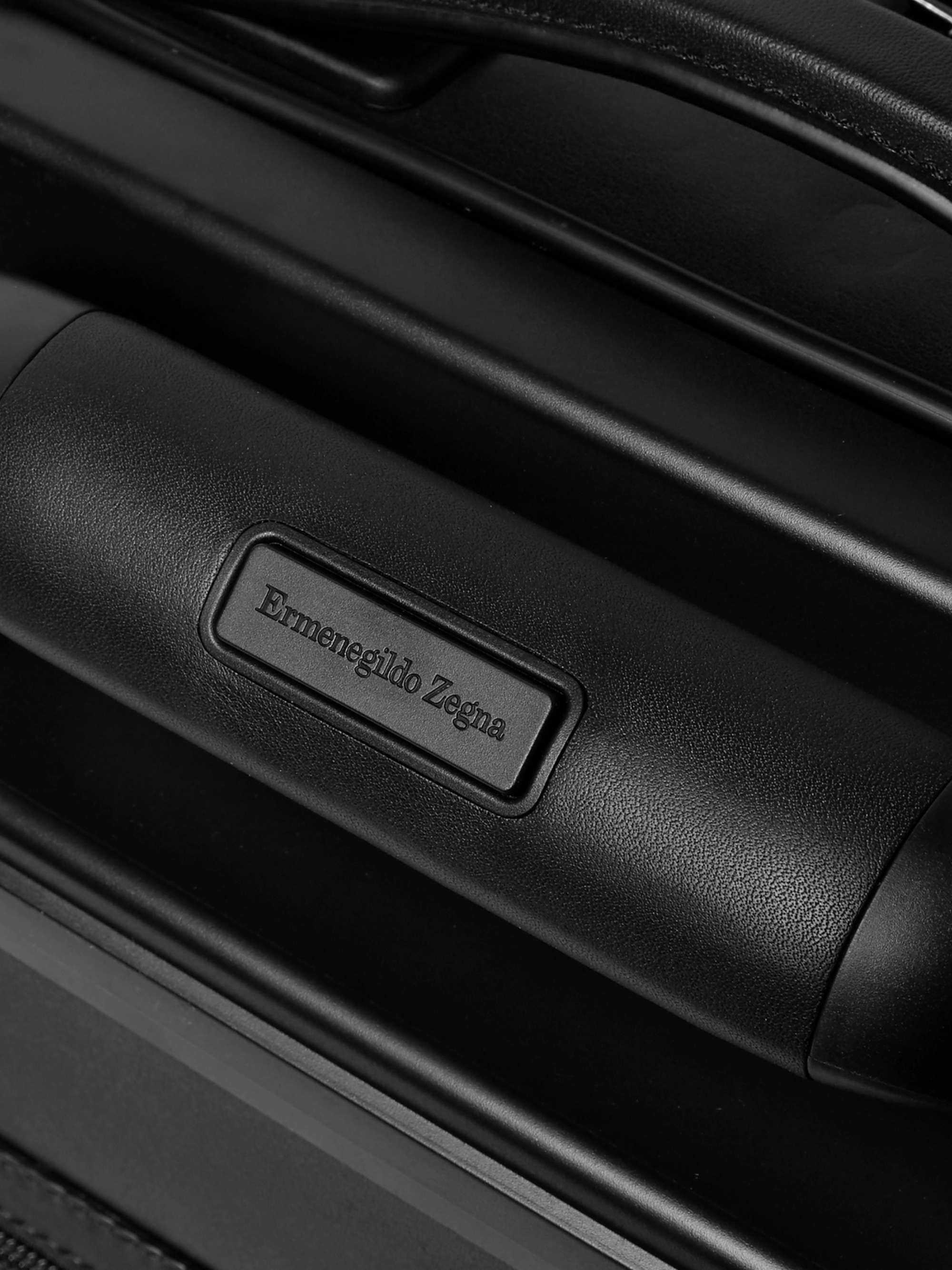 ZEGNA PelleTessuta Leather Carry-On Suitcase
