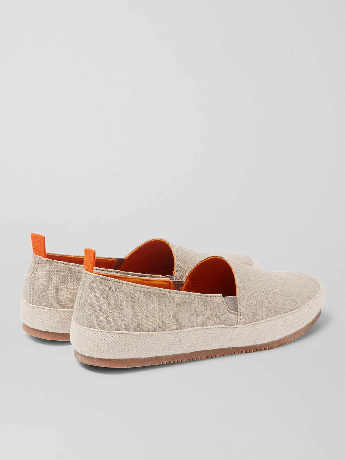 Shop Mulo Linen Espadrilles In Neutrals