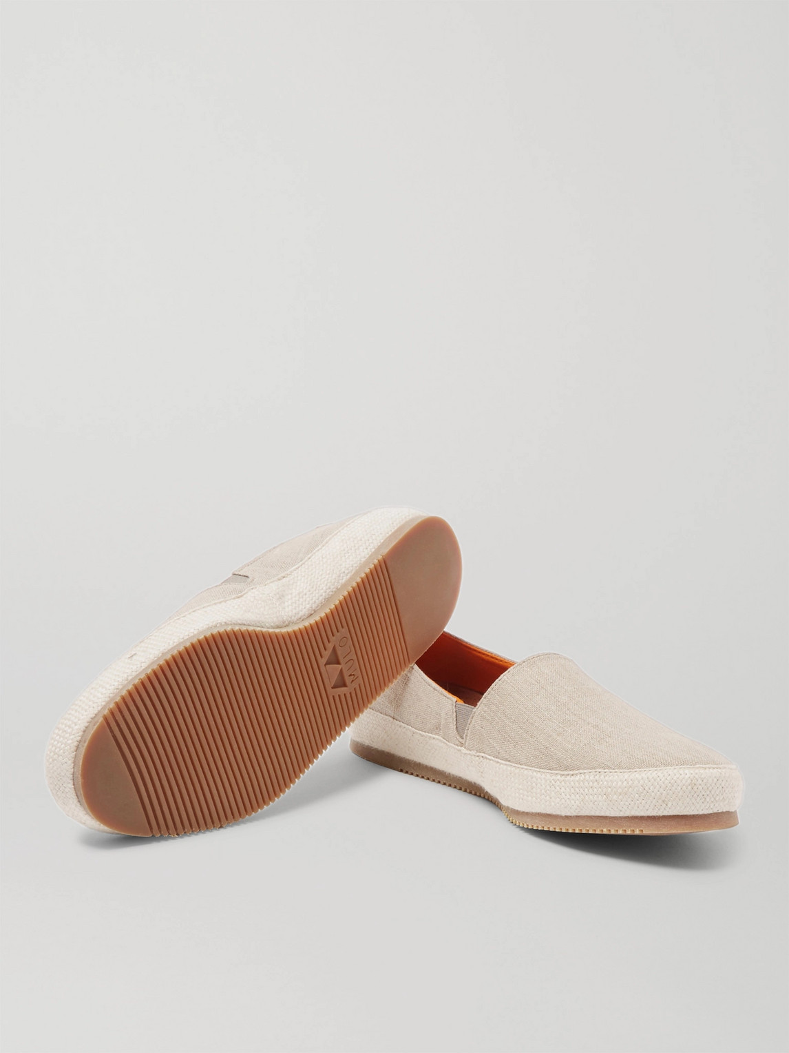 Shop Mulo Linen Espadrilles In Neutrals