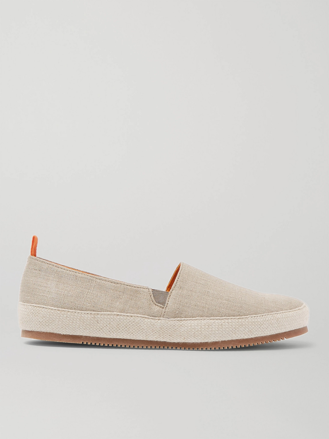 Mulo Linen Espadrilles In Neutrals