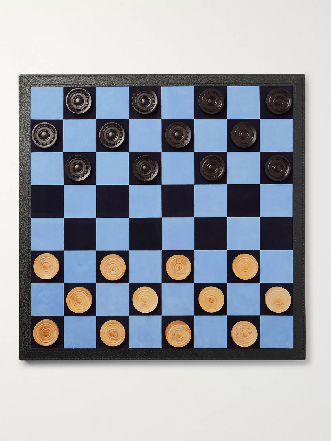 Grosvenor Full-Grain Leather Games Compendium - Dominoes, Chess and Checkers — 2
