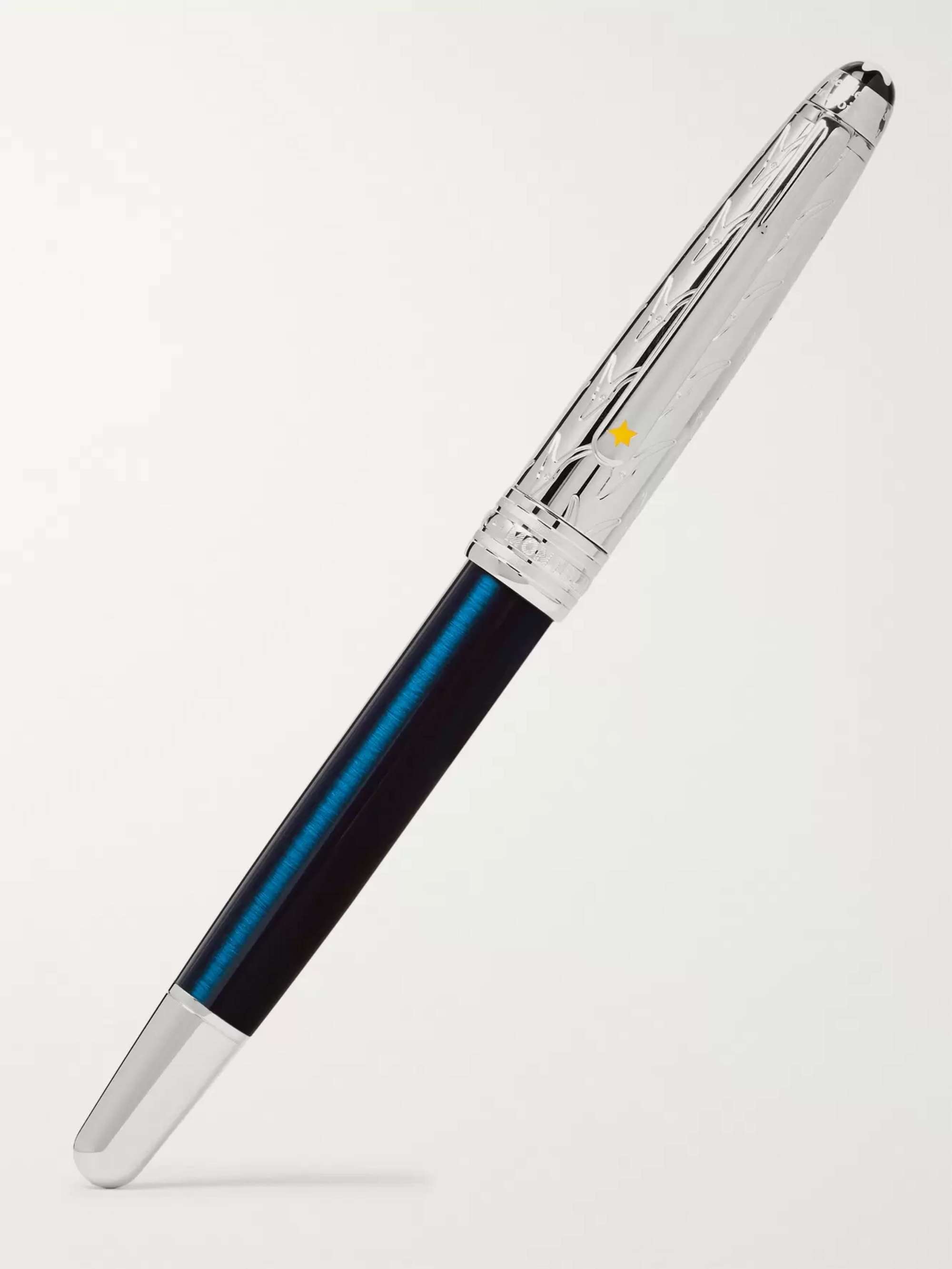 MONTBLANC Meisterstück Resin and Platinum-Plated Ballpoint Pen