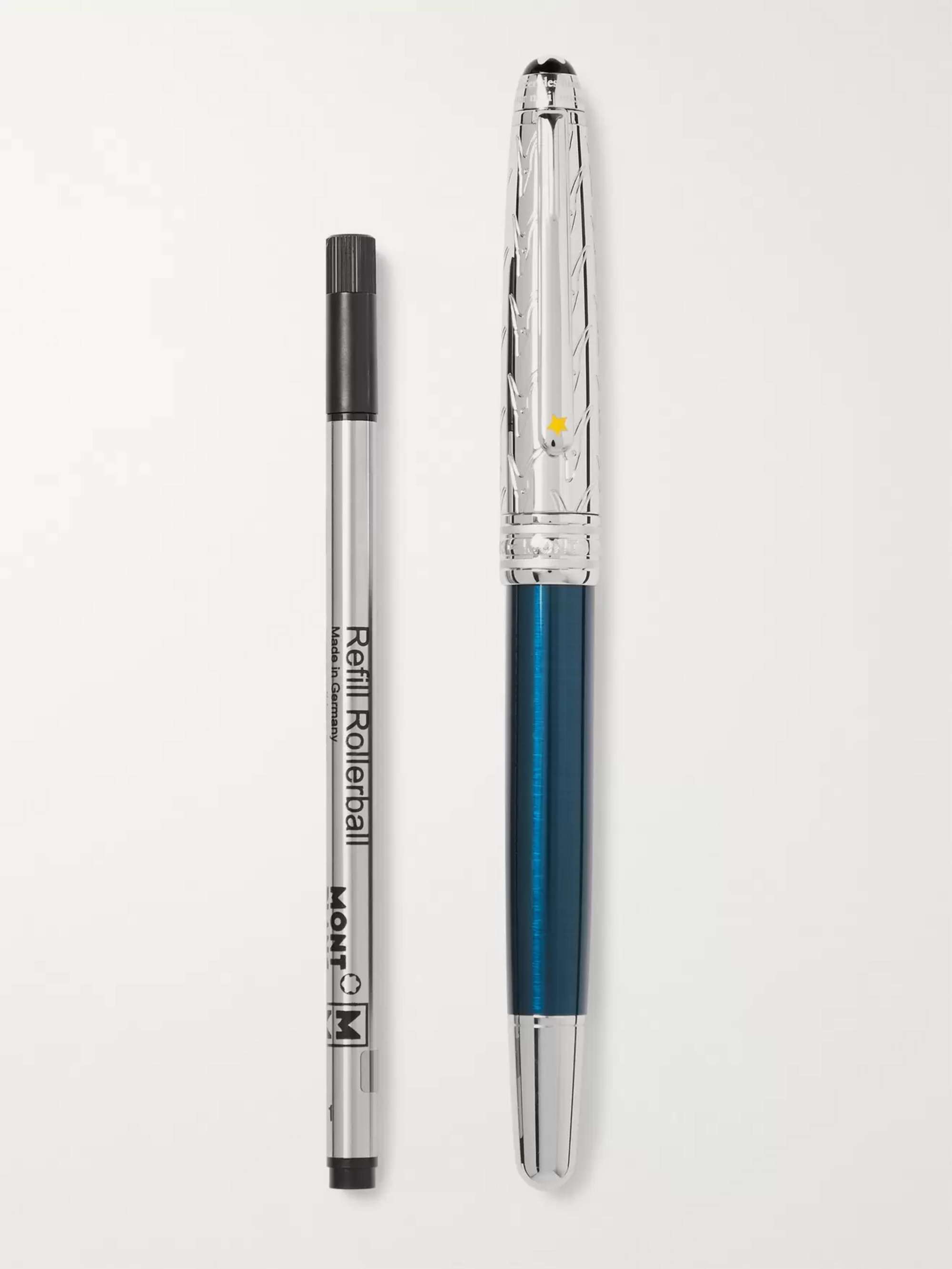 MONTBLANC Meisterstück Resin and Platinum-Plated Ballpoint Pen