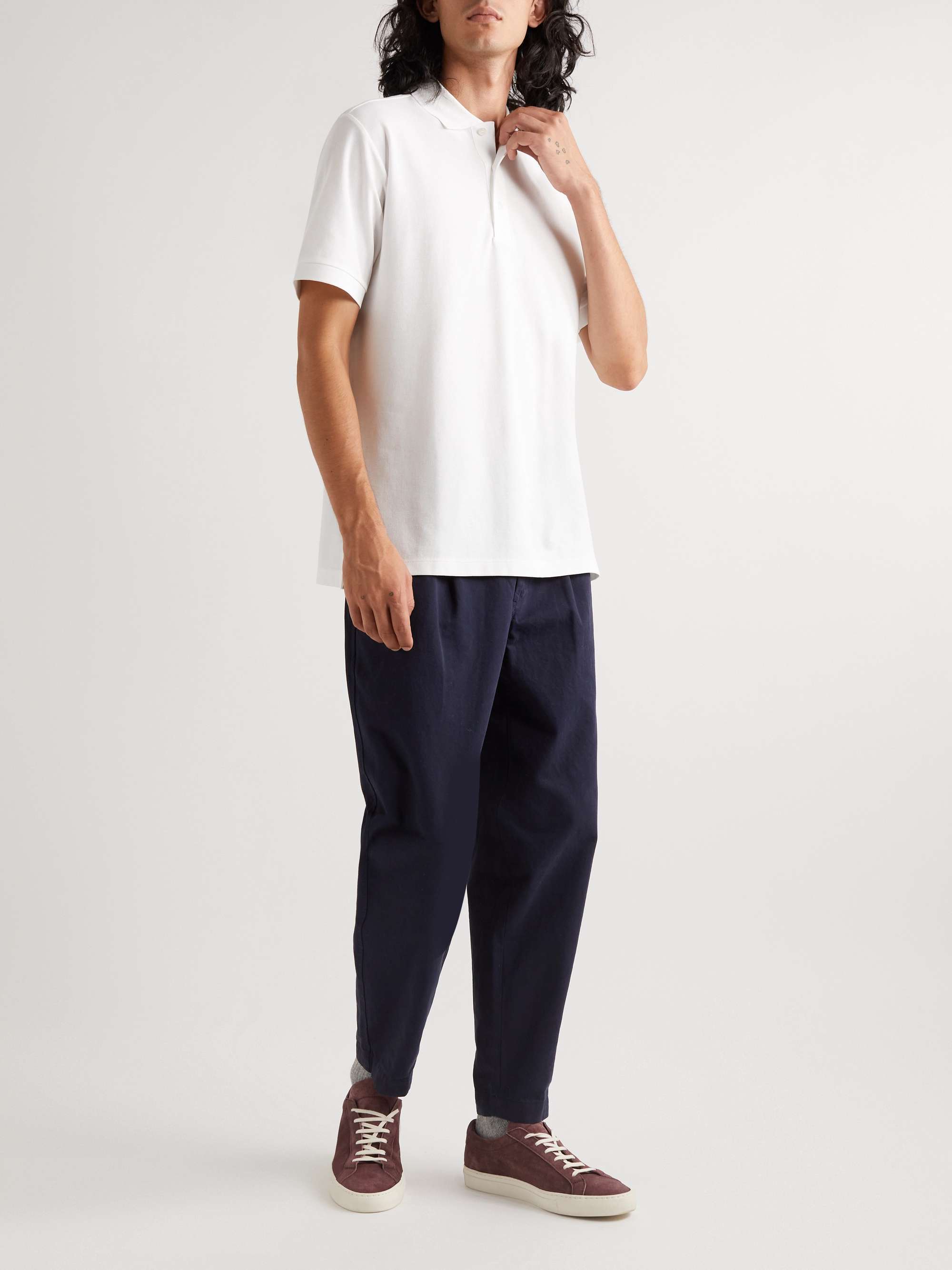 HANDVAERK Pima Cotton-Piqué Polo Shirt