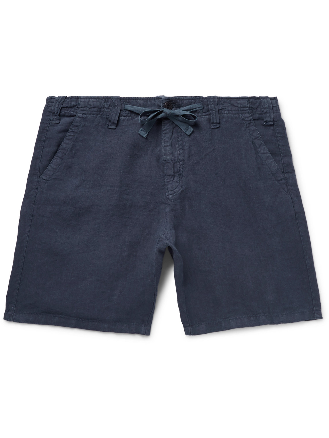 Slim-Fit Linen-Chambray Drawstring Shorts