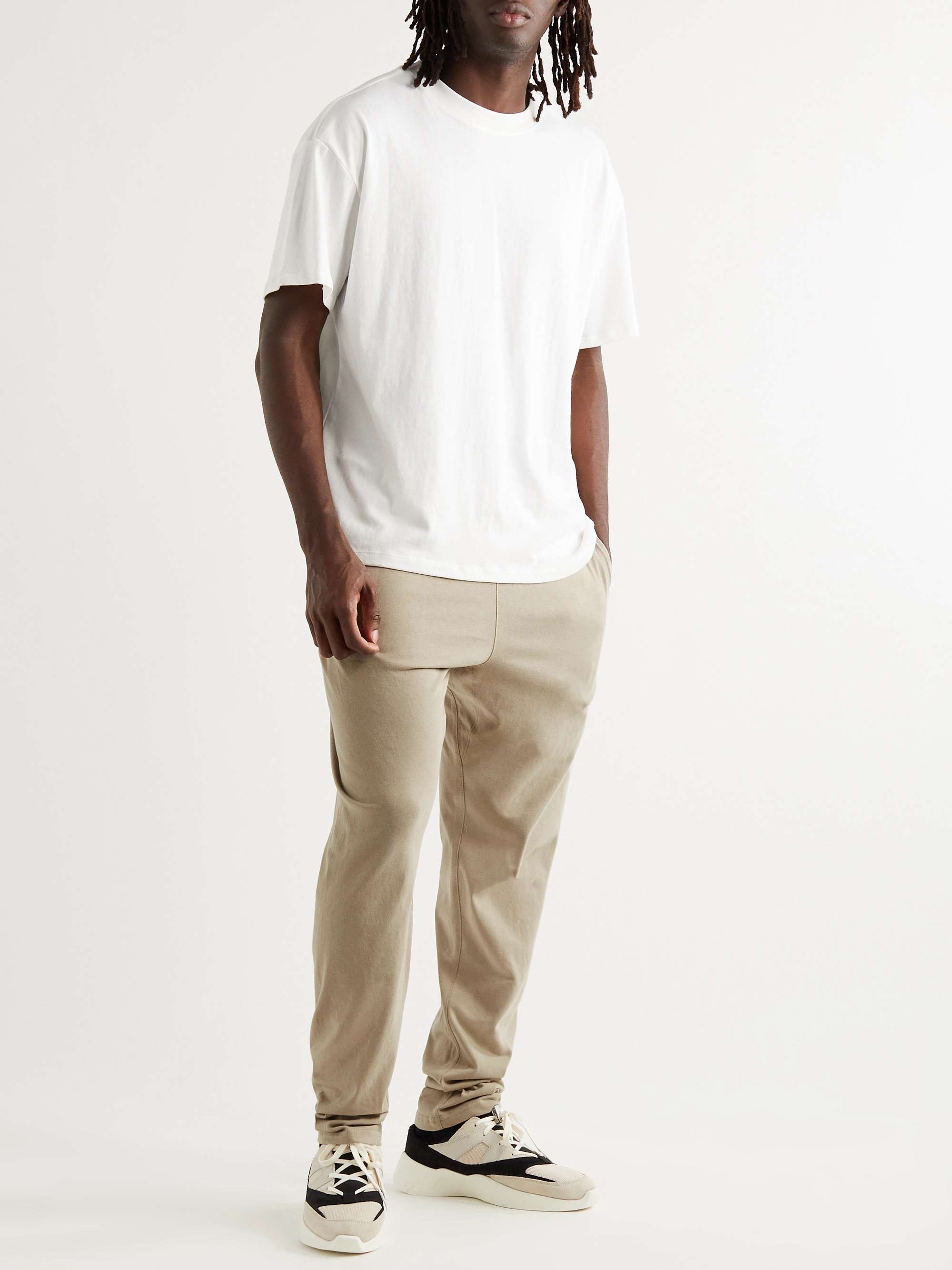 FEAR OF GOD ESSENTIALS Tapered Cotton-Blend Jersey Sweatpants